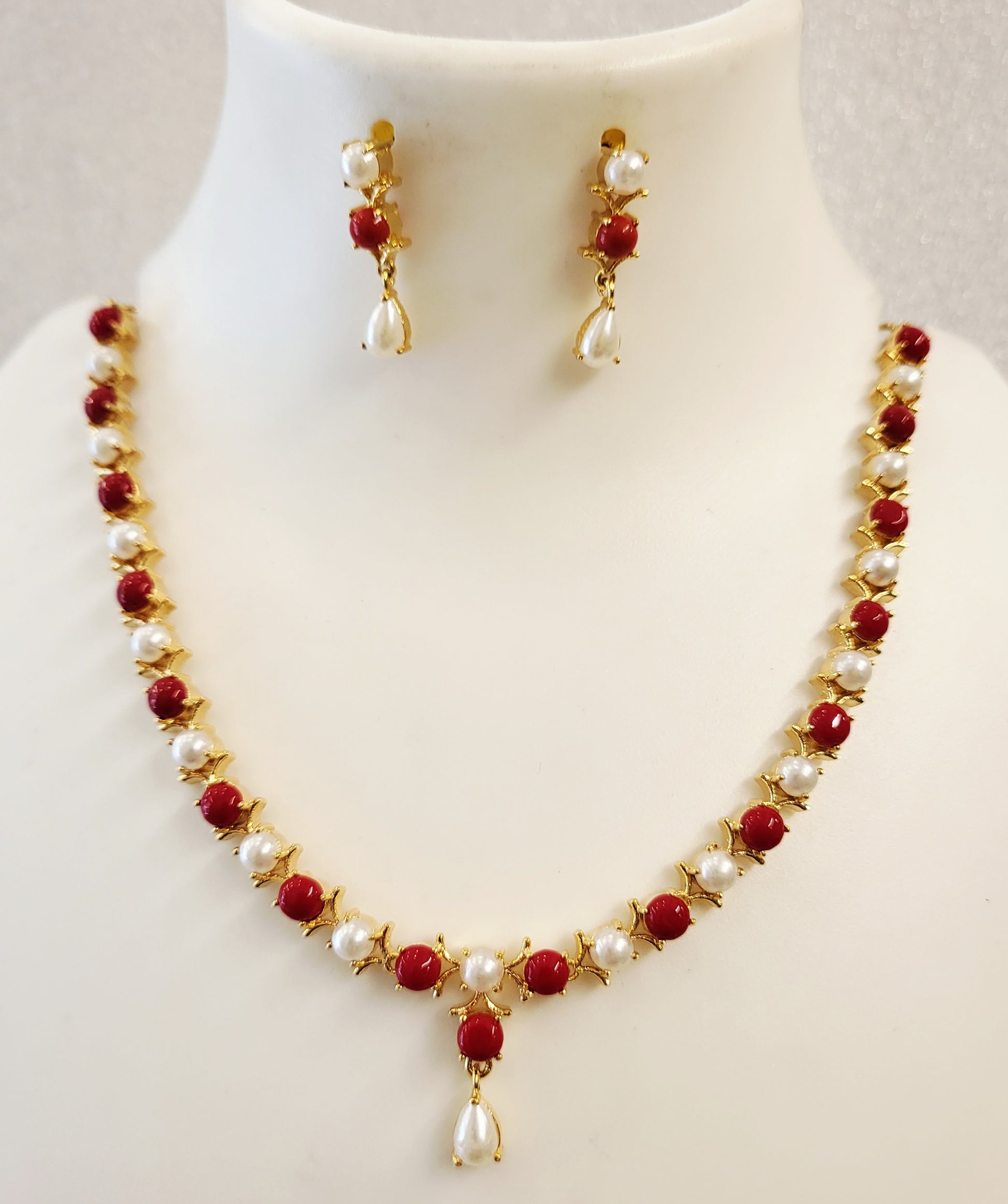 Moti Coral Necklace m576 576