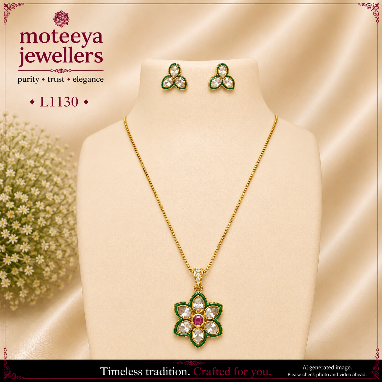 Kundan Locket Set L1130 1130
