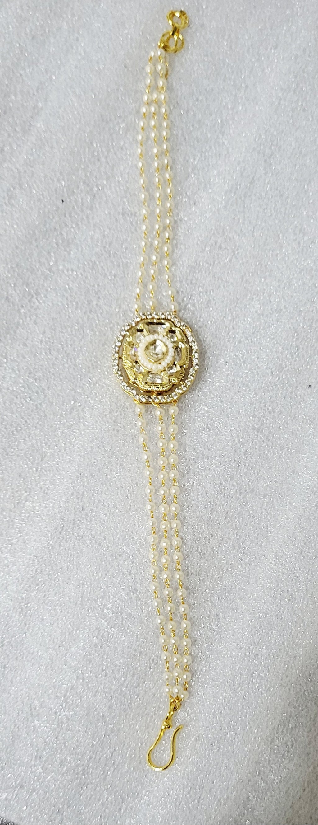 Fancy Kundan Moti Bracelet m592 592