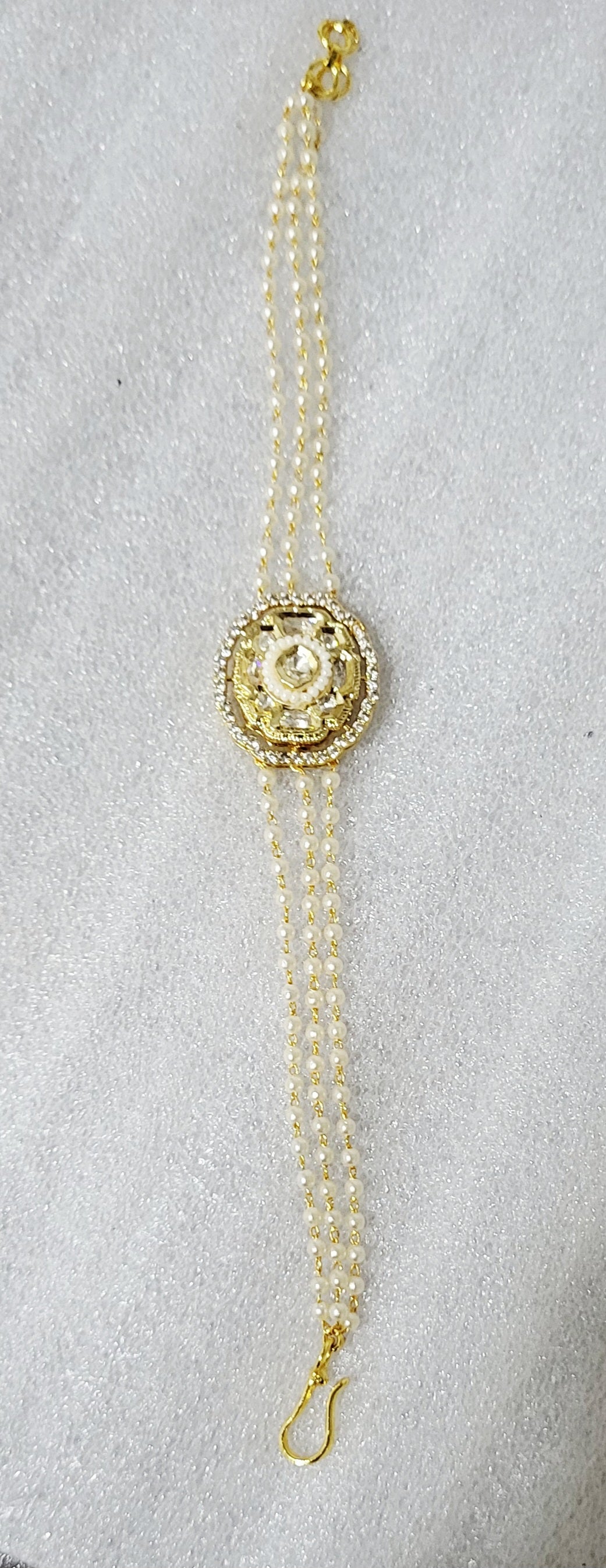 Fancy Kundan Moti Bracelet m592 592