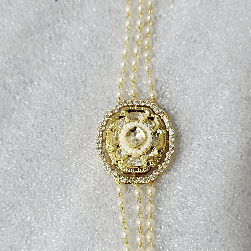 Fancy Kundan Moti Bracelet m592 592