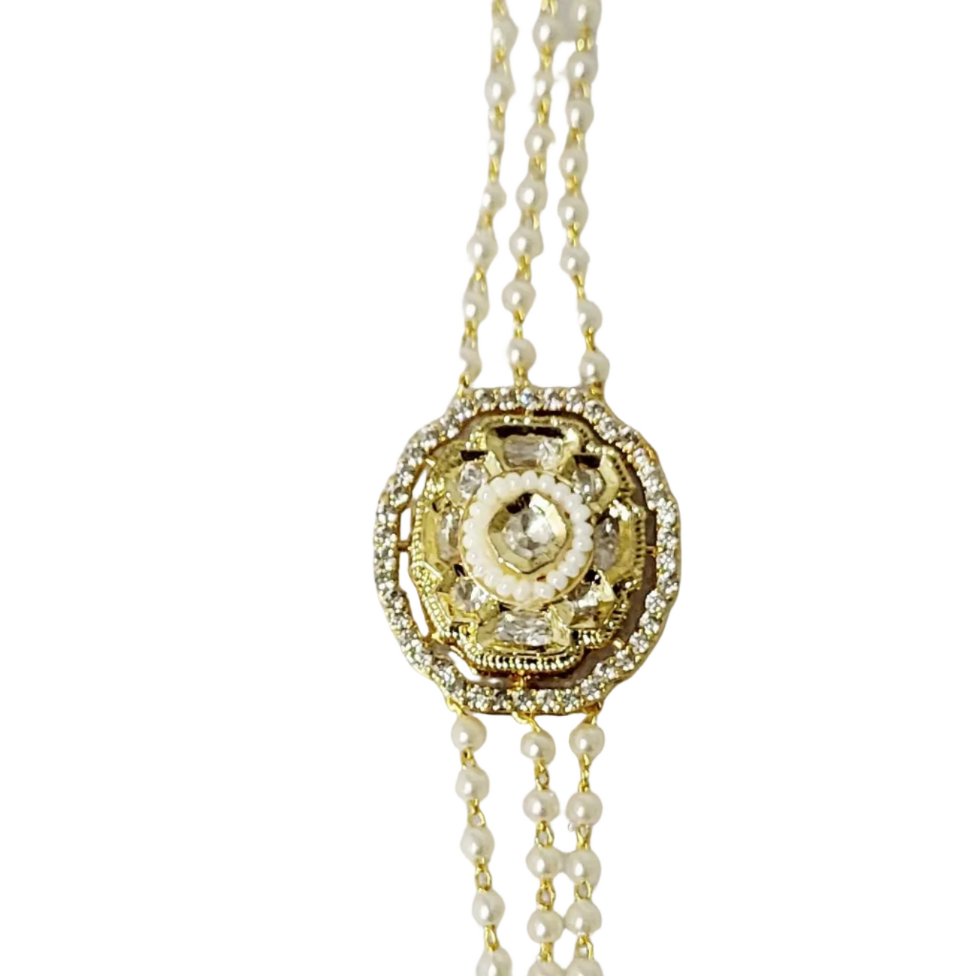 Fancy Kundan Moti Bracelet m592 592