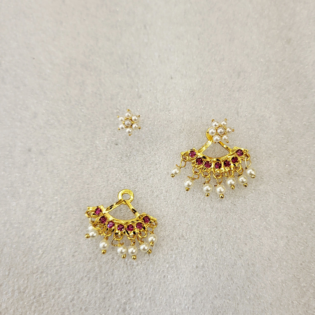 Removable Fan Shape Earrings m601 601