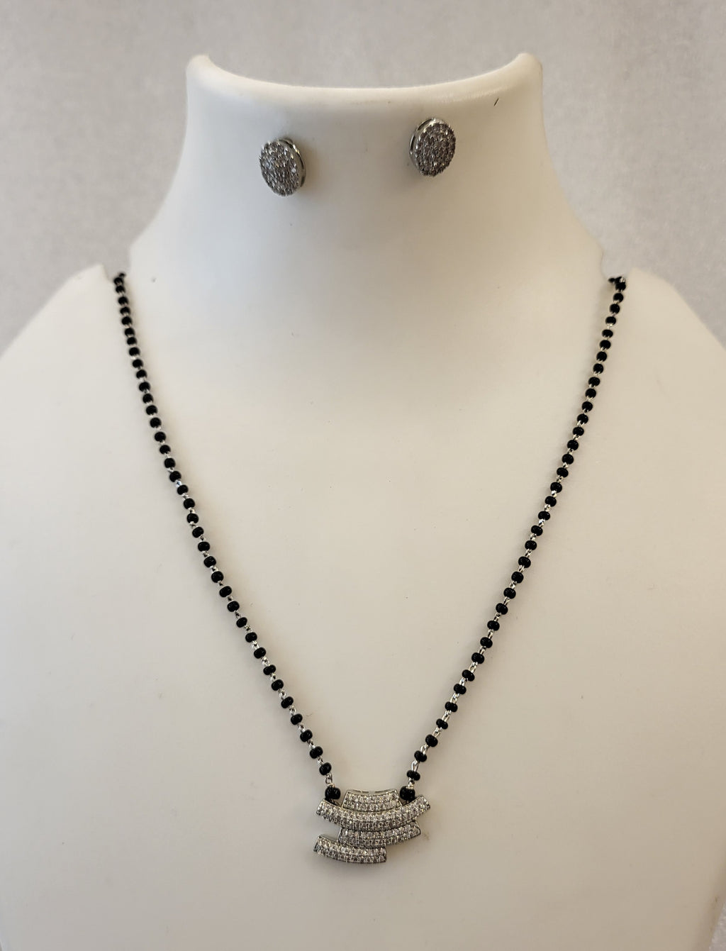Party wear Silver Finish Mangalsutra m613 613