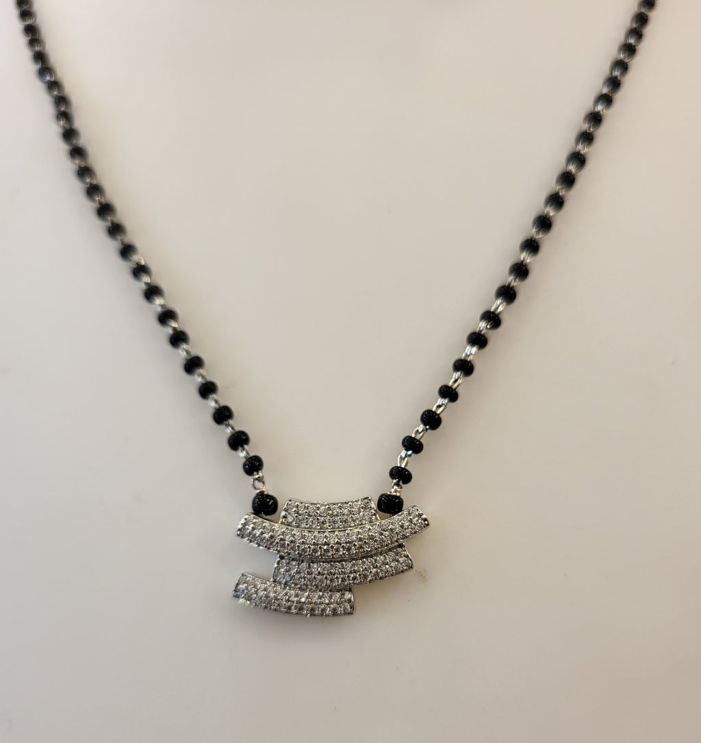 Party wear Silver Finish Mangalsutra m613 613
