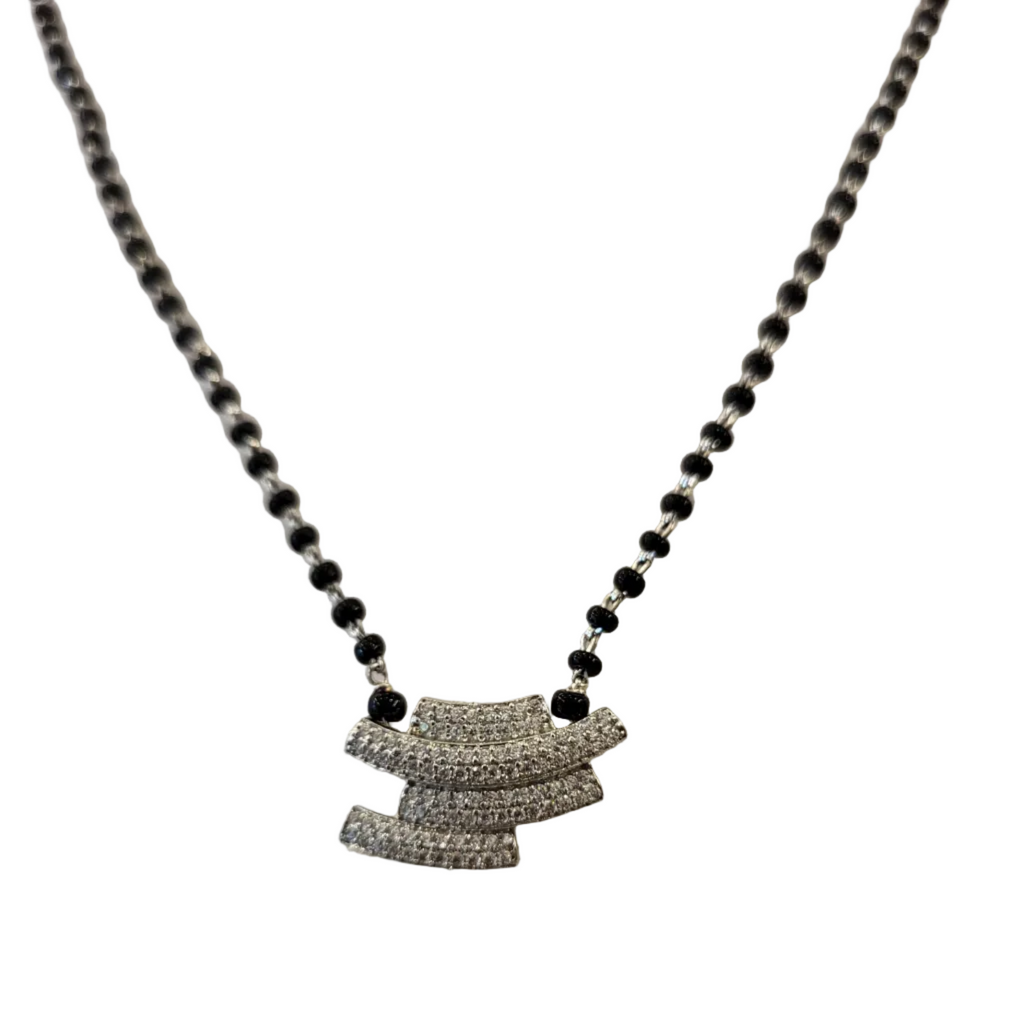 Party wear Silver Finish Mangalsutra m613 613