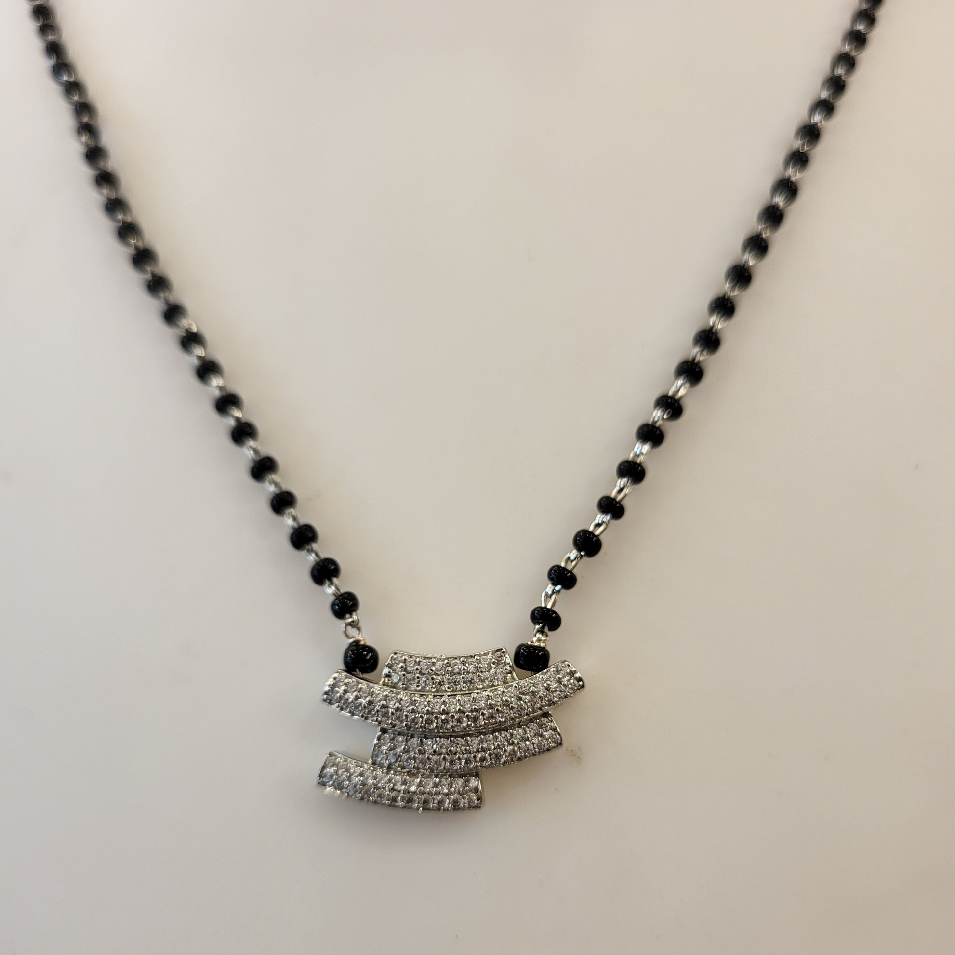 Party wear Silver Finish Mangalsutra m613 613