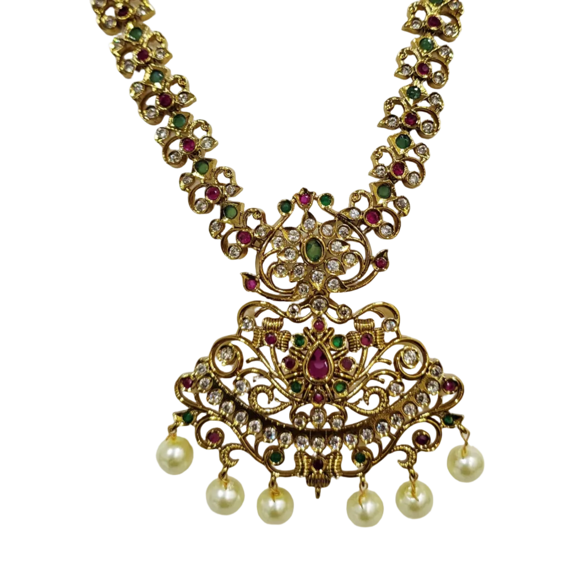 Antique Chandrakor Long Necklace 30 Inches m482 482