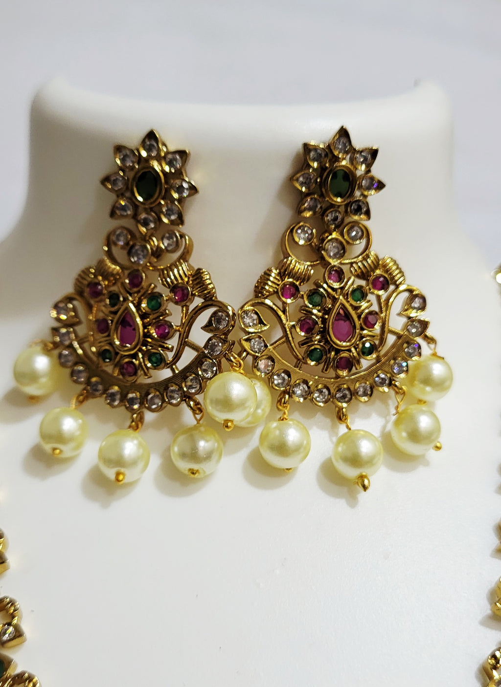 Antique Chandrakor Long Necklace 30 Inches m482 482