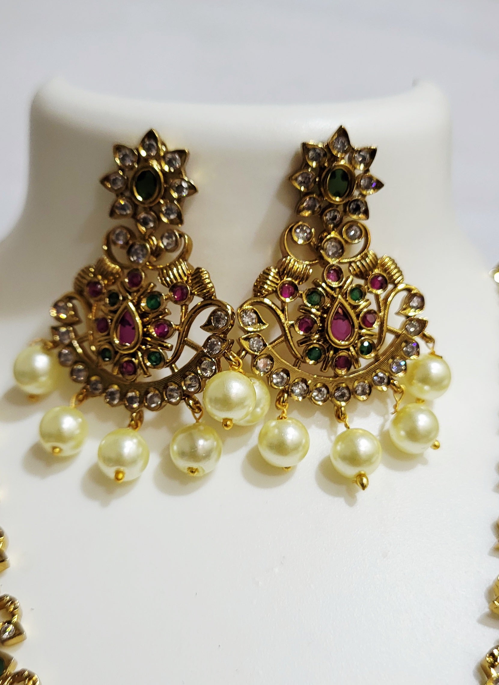 Antique Chandrakor Long Necklace 30 Inches m482 482