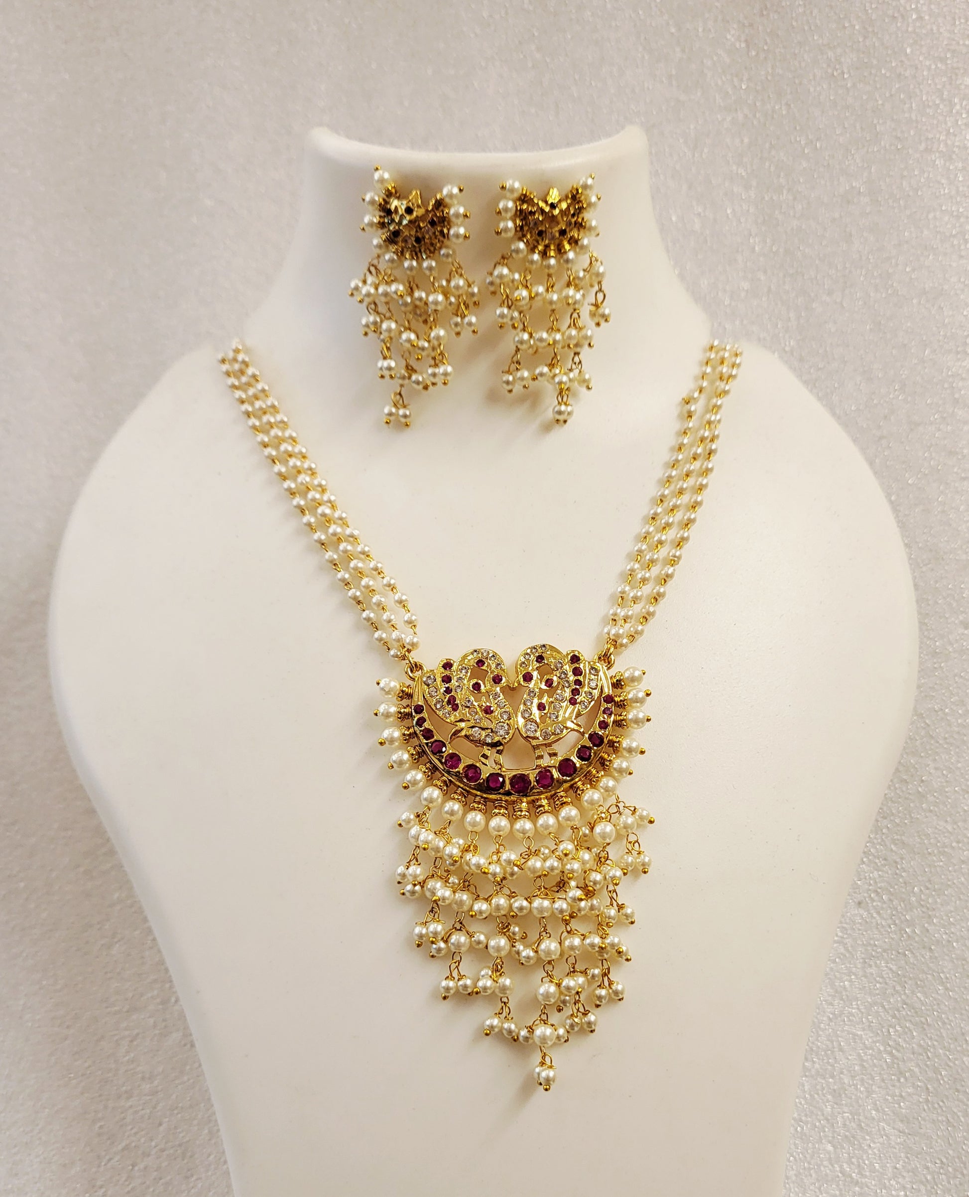 Peacock Moti Ranihaar Set m641 641