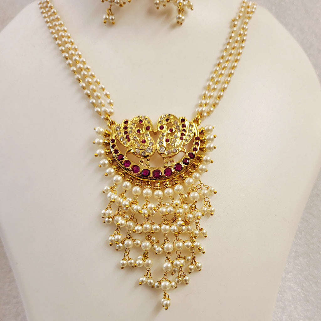Peacock Moti Ranihaar Set m641 641
