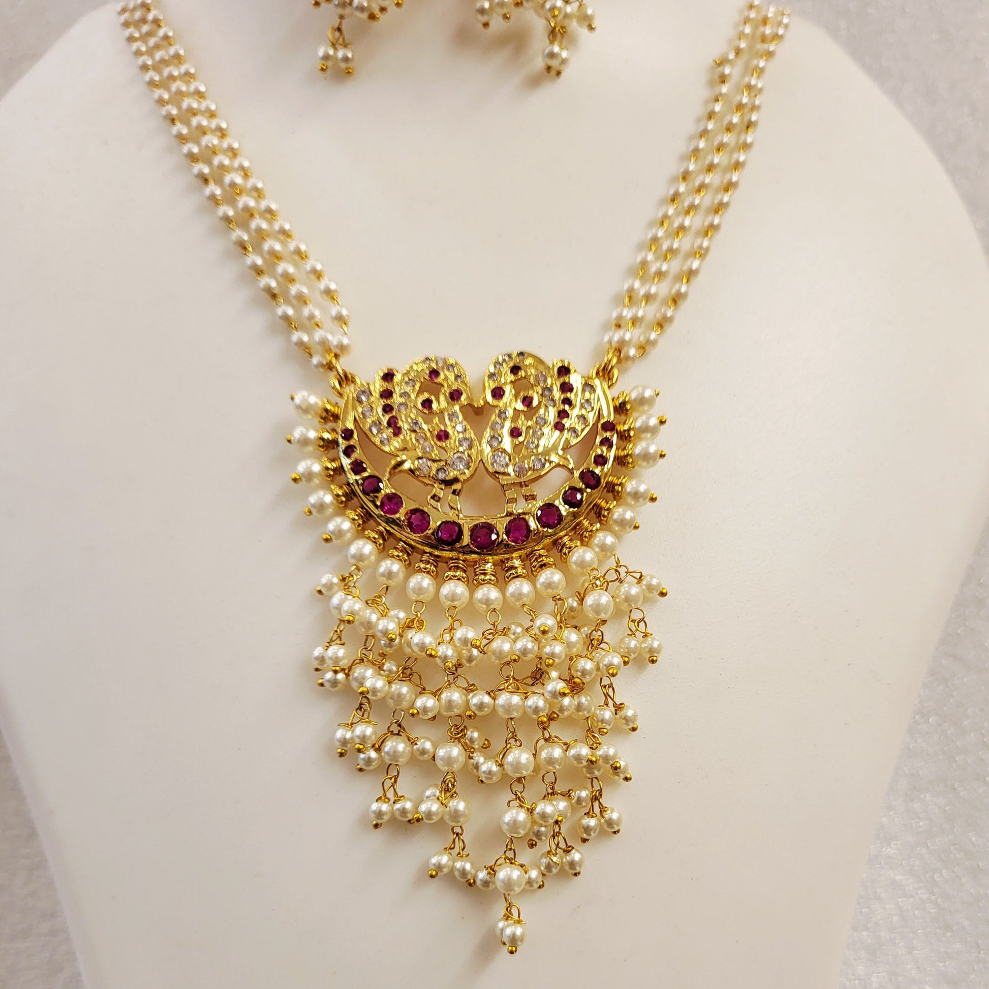 Peacock Moti Ranihaar Set m641 641