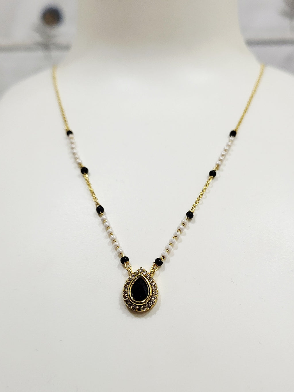 Delicate Black Drop Mangalsutra m678