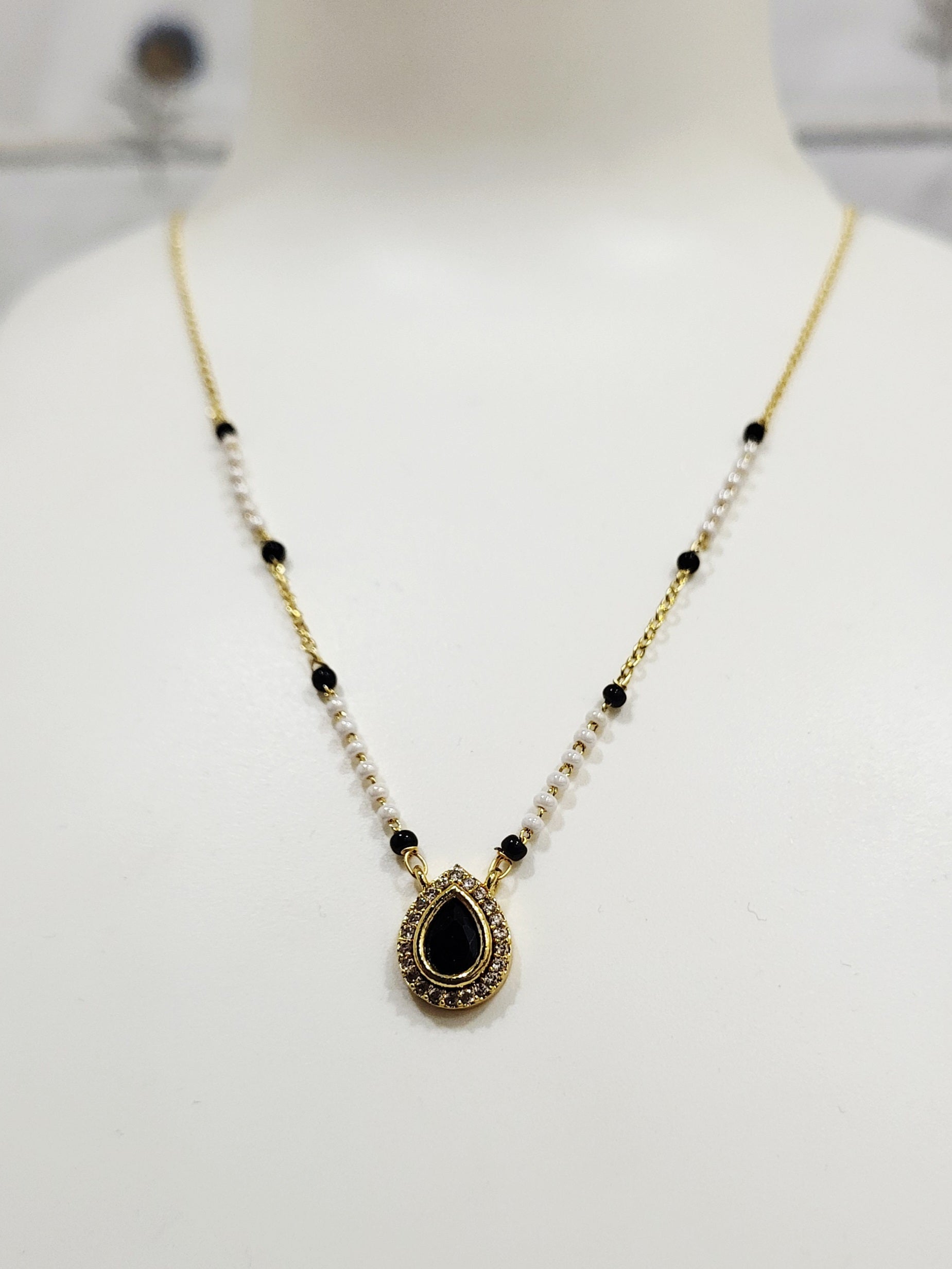 Delicate Black Drop Mangalsutra m678