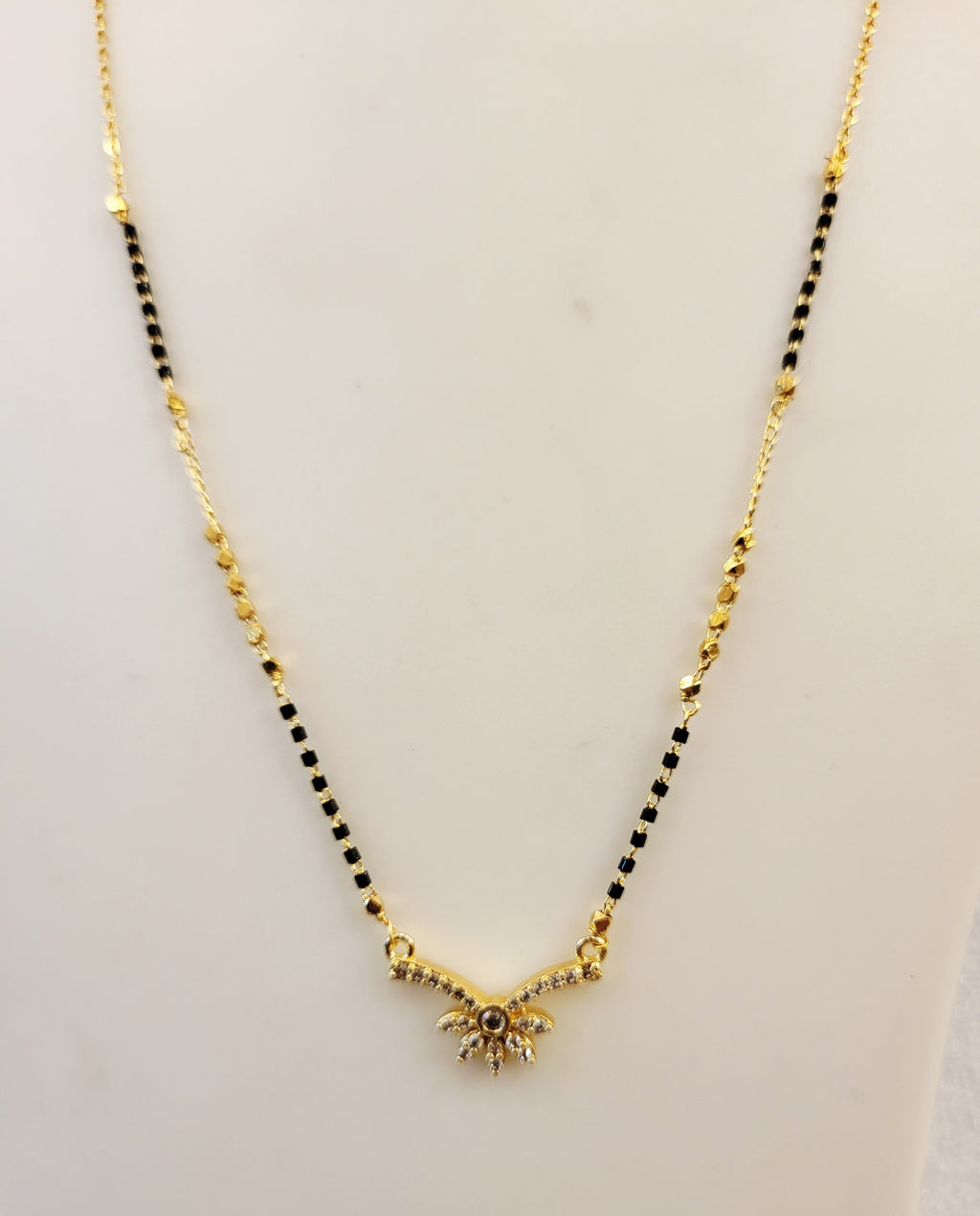 Delicate Pankha ( Fan) Pendant Mangalsutra m684 684