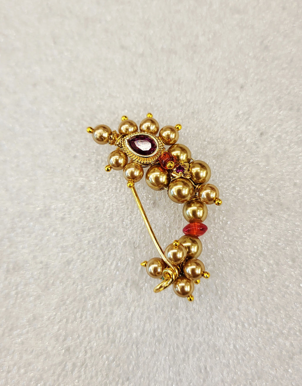 Golden Pearl Clip Nuth Nath (medium size 34 - 1.25") m741 741