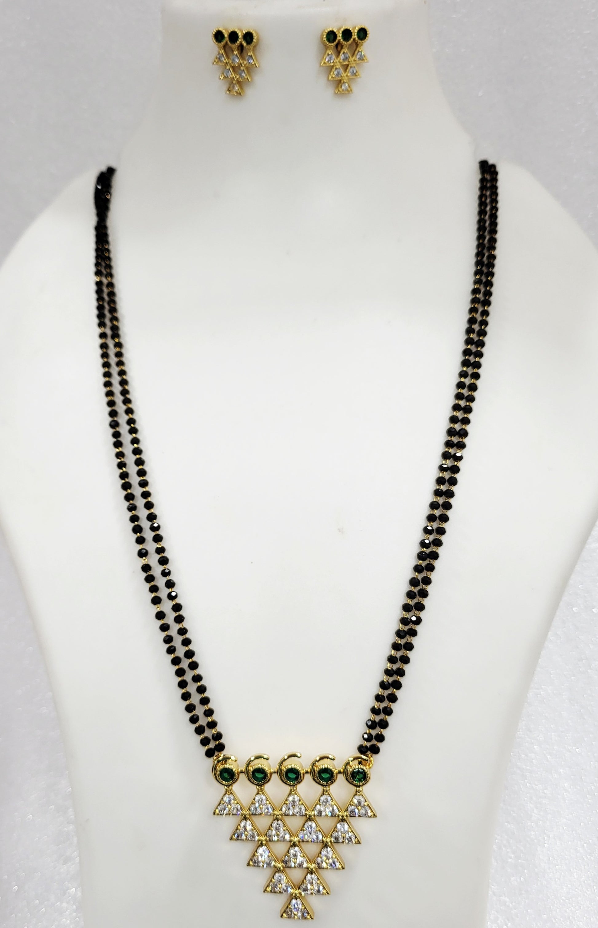 Green AD Saraswati Mangalsutra m749 749