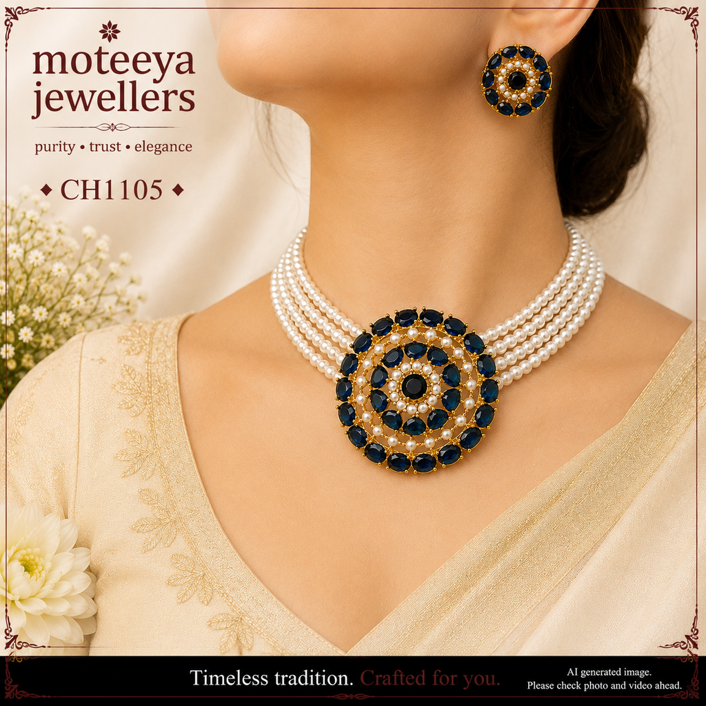 AD and Pearl Choker CH1105