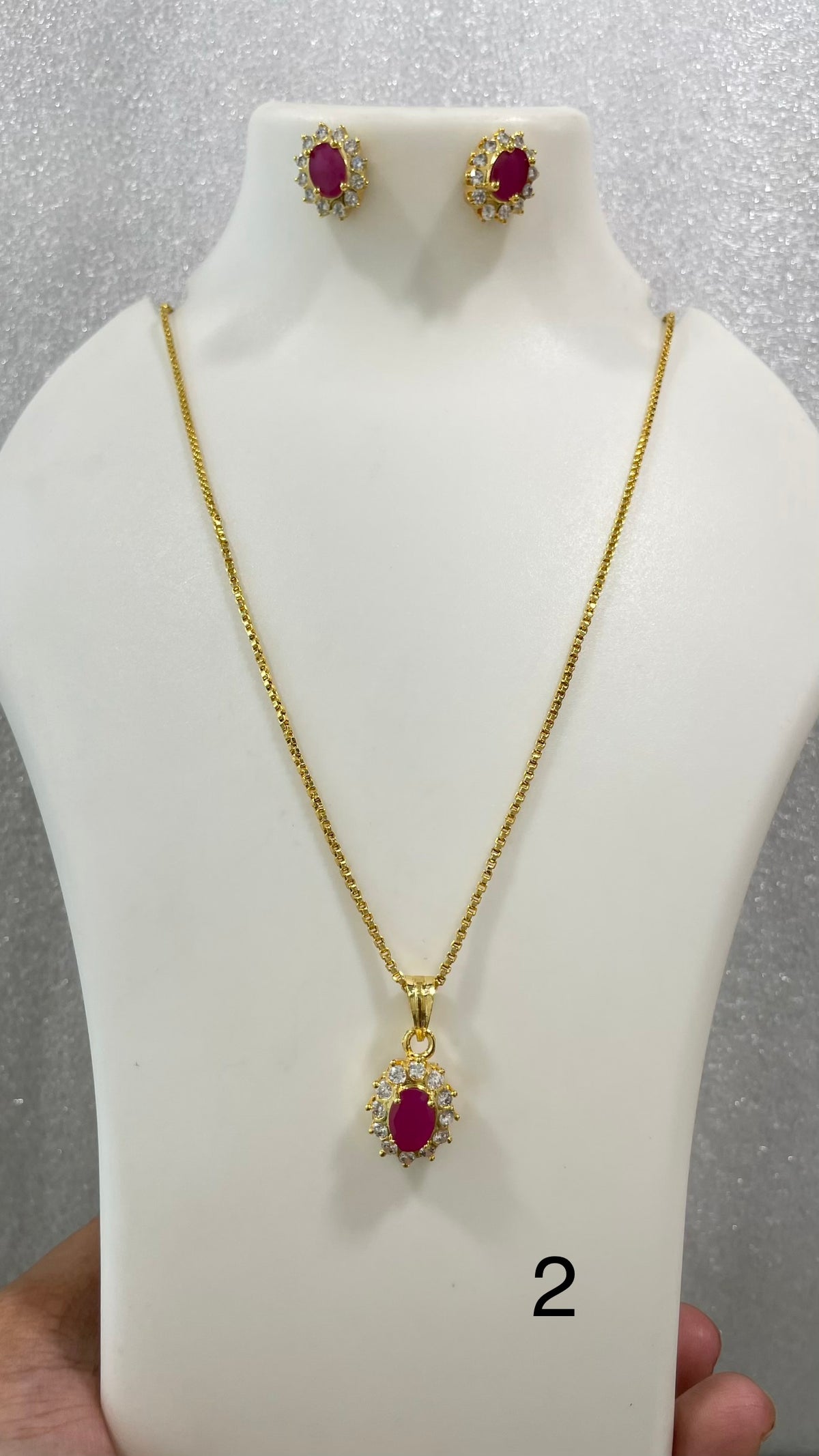 Single stone locket set L1139 1139