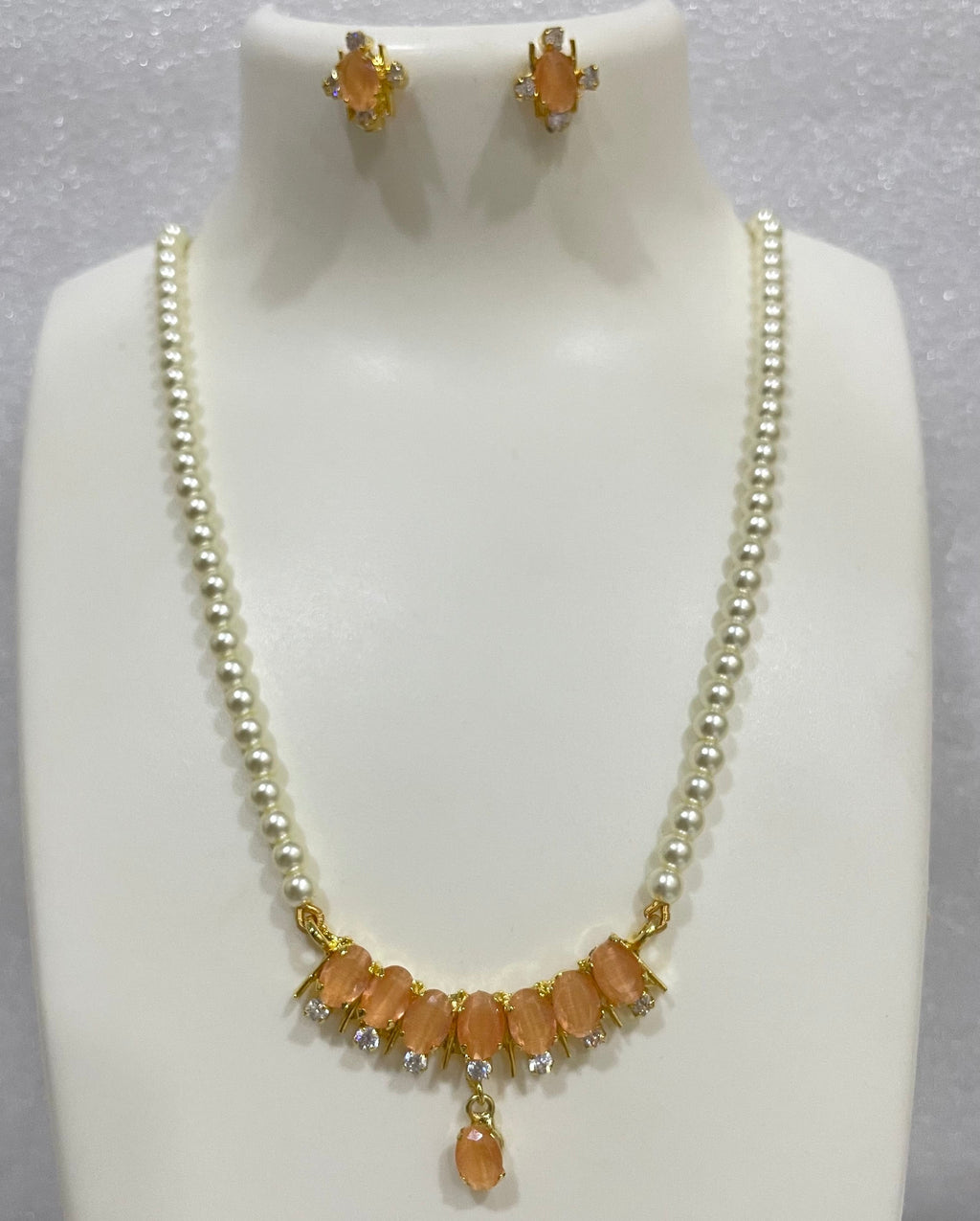 Orange bar pendant set PR1104 1104