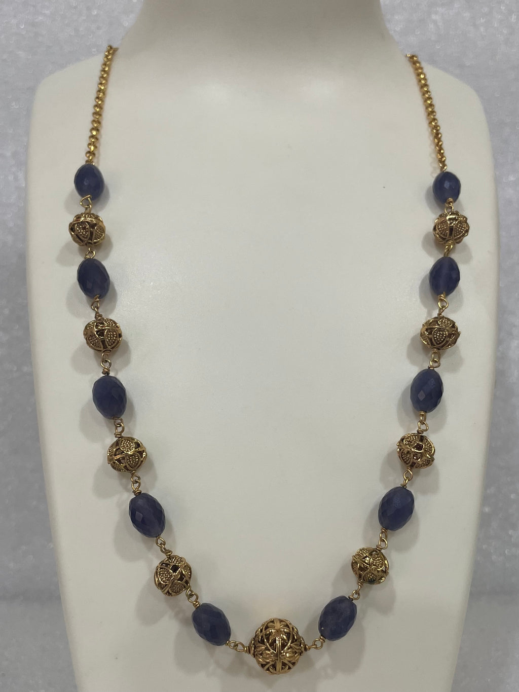 Chain Necklace with beads N1117 1117