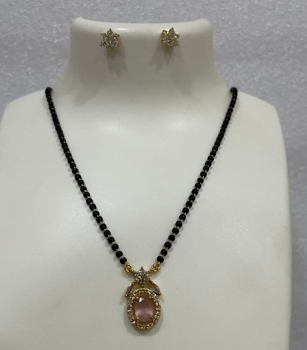 Onion Pink Mangalsutra N1134 1134