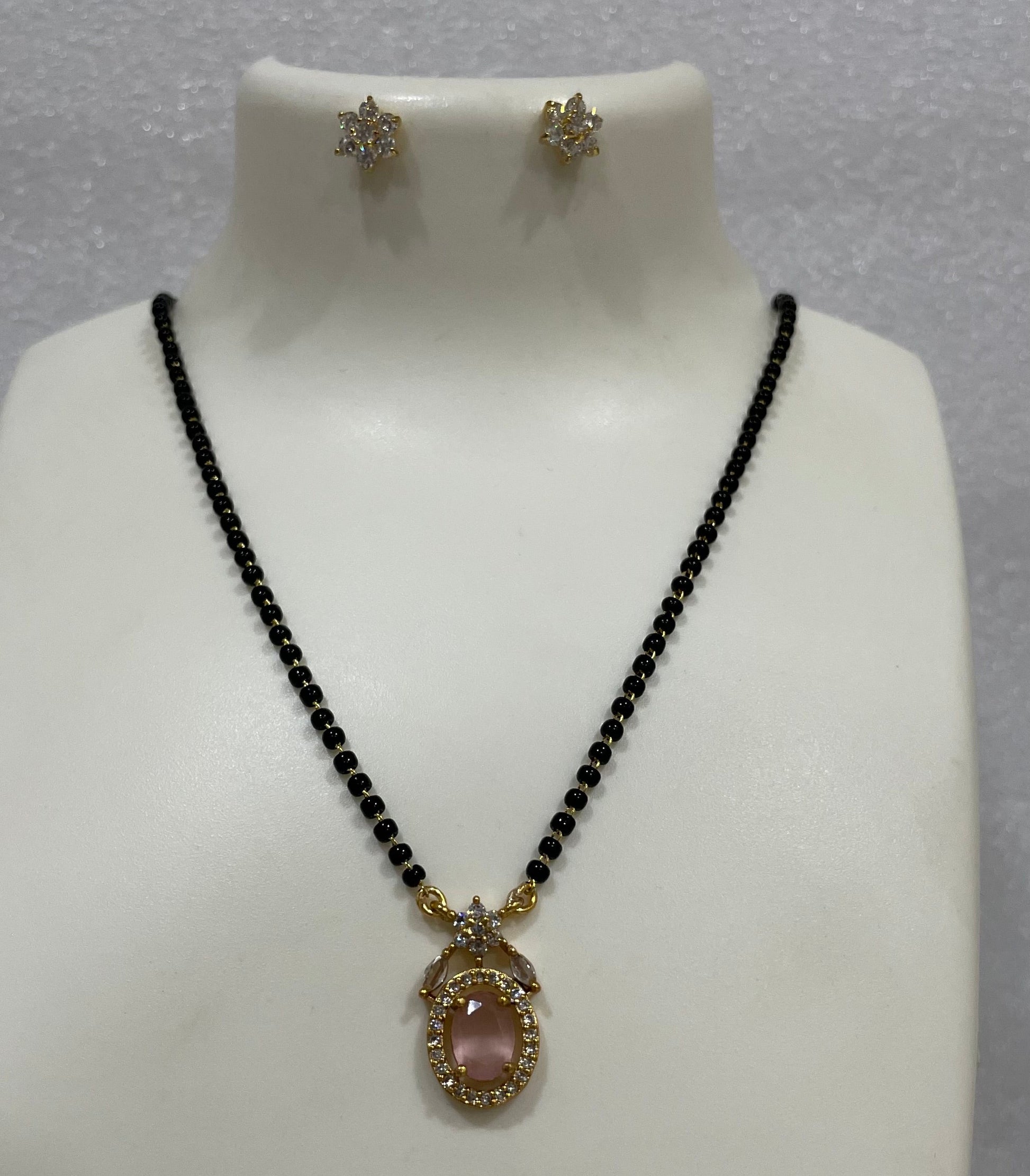 Onion Pink Mangalsutra N1134 1134