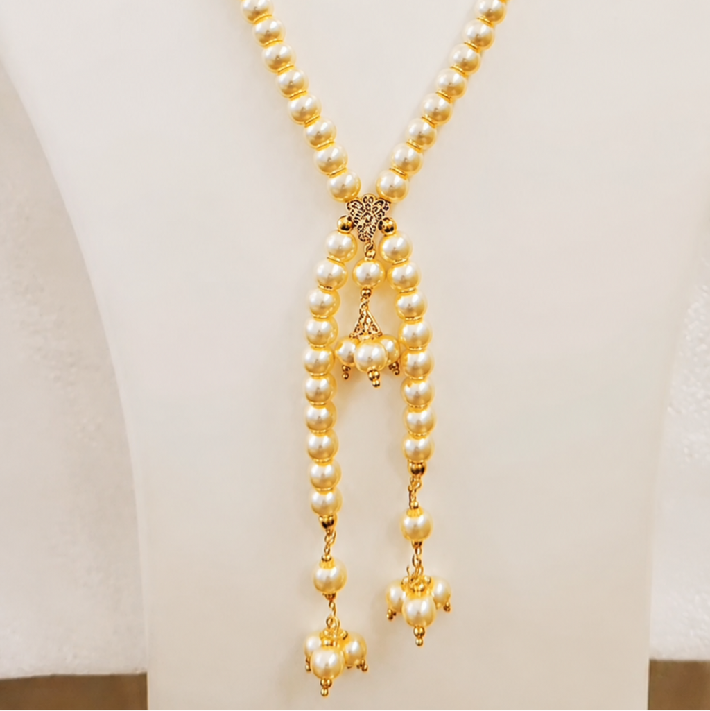 Yellowish fancy pearl necklace set m525 525