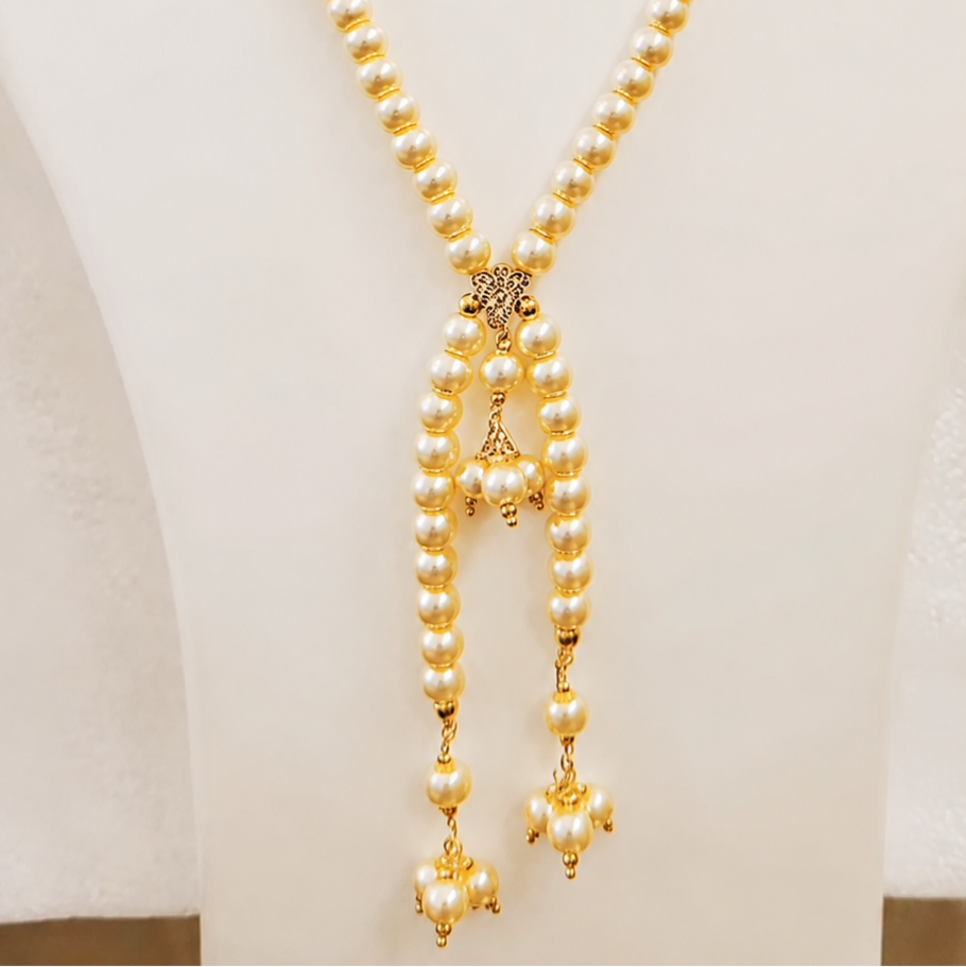 Yellowish fancy pearl necklace set m525 525