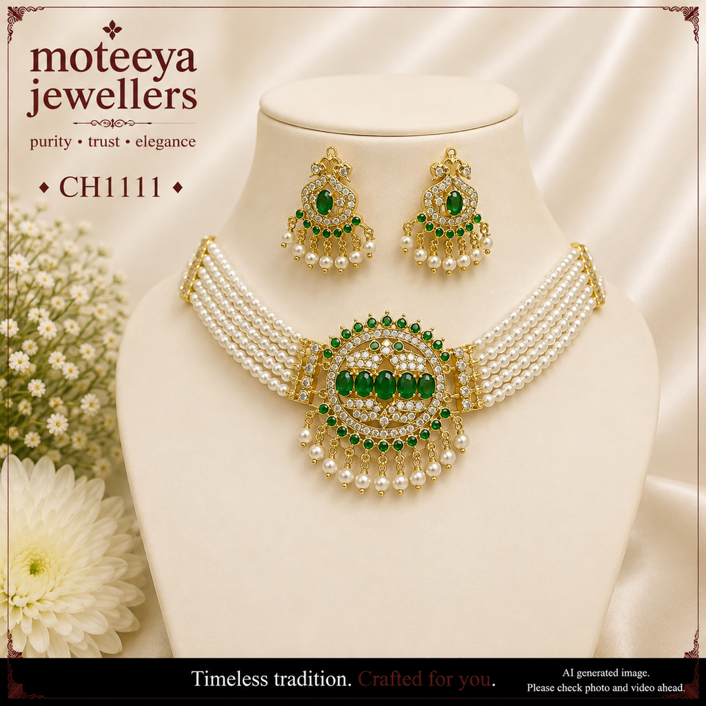 AD pearl sikka Choker CH1111