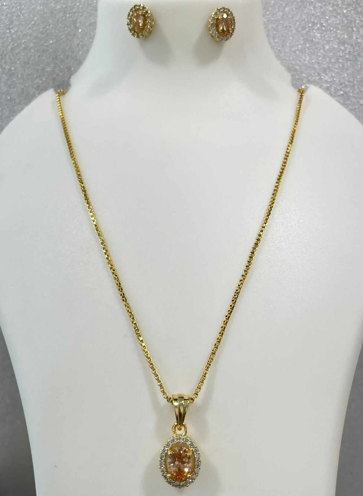 Single stone locket set L1140 1140