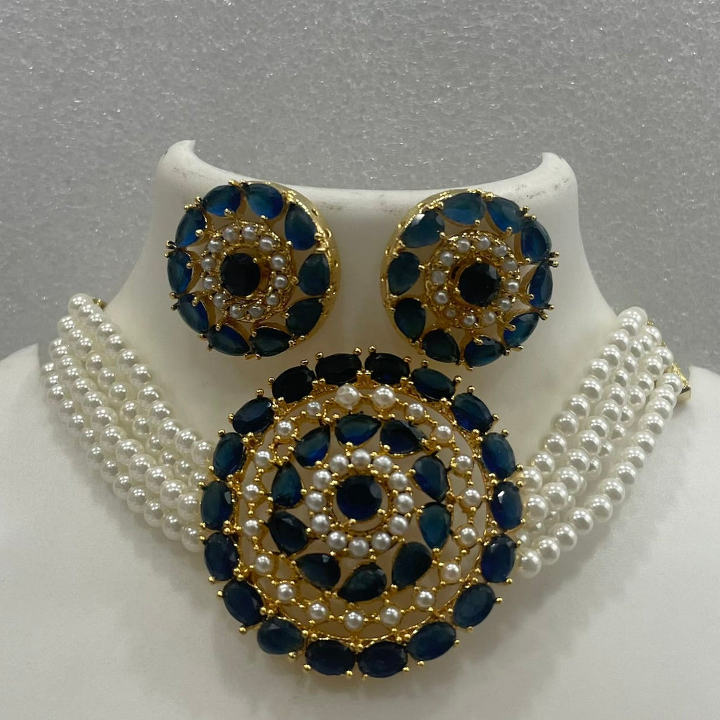 AD and Pearl Choker CH1105