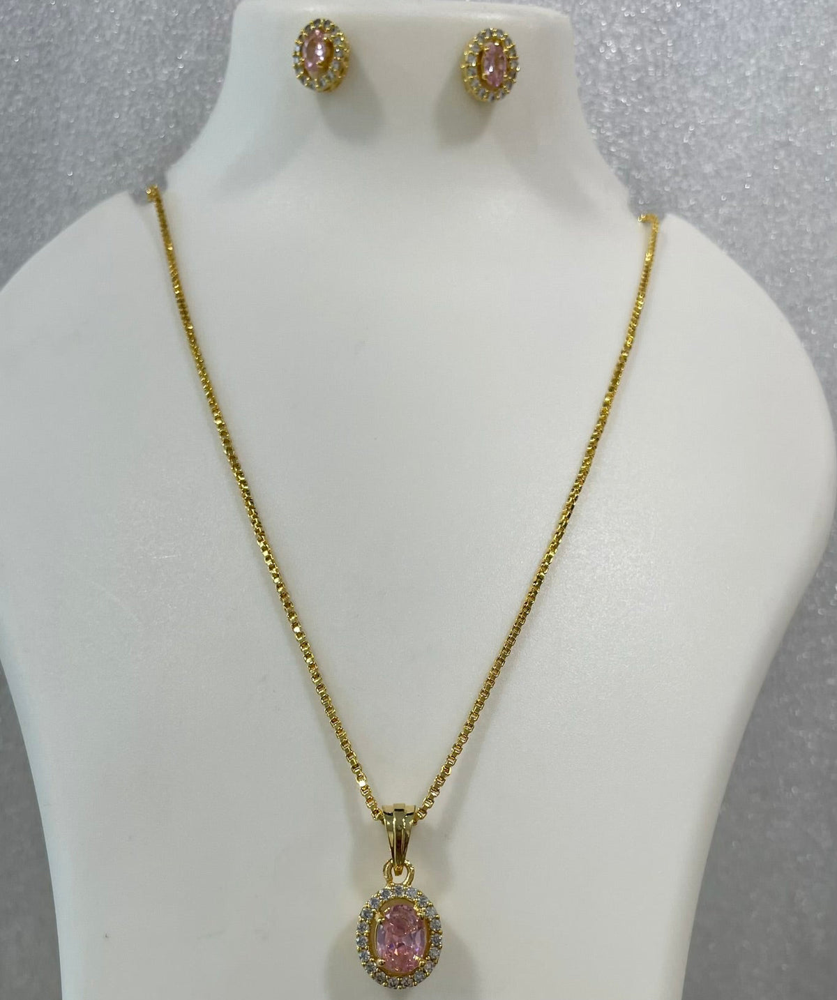 Single stone locket set L1140 1140