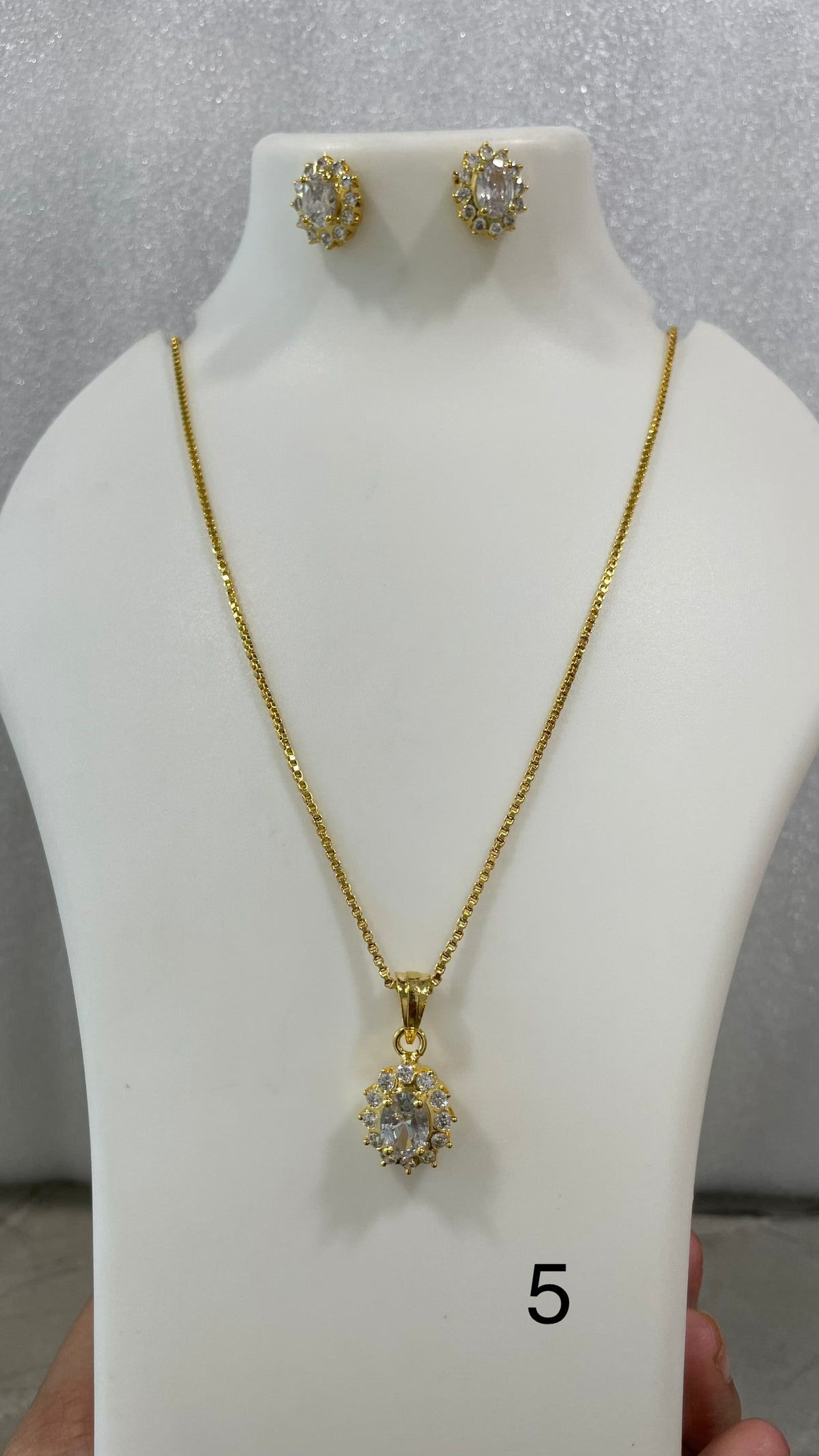 Single stone locket set L1139 1139