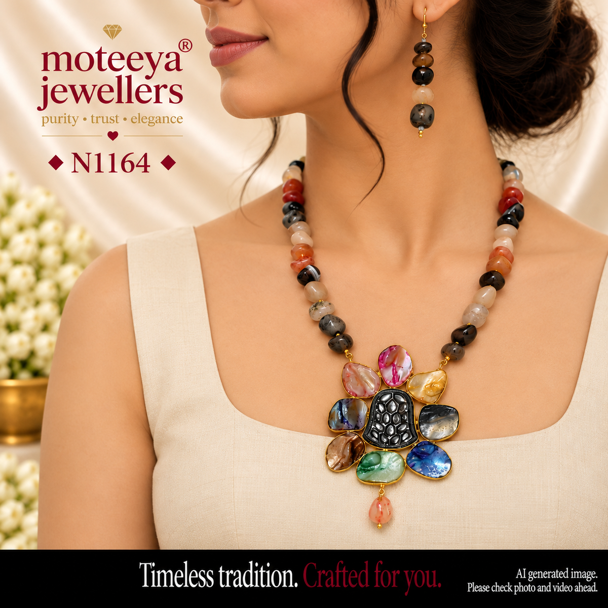 Abstract  Necklace N1164 1164