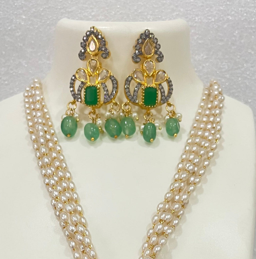 AD Locket set with pearl strands L1108 1108