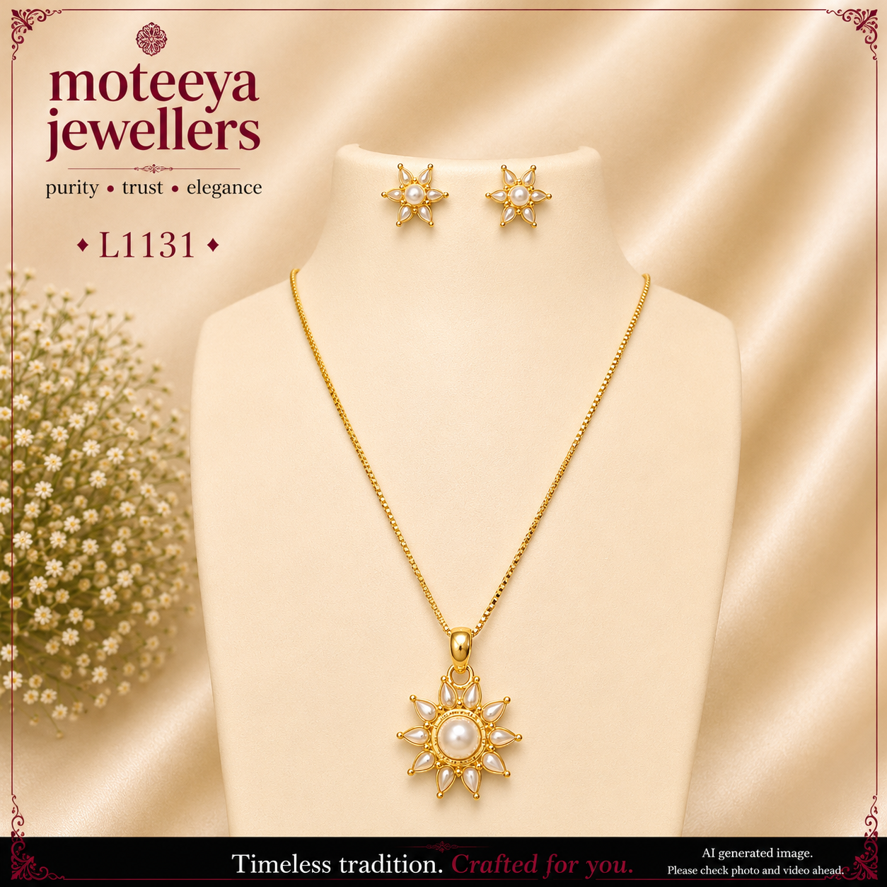 Moti locket Set L1131 1131