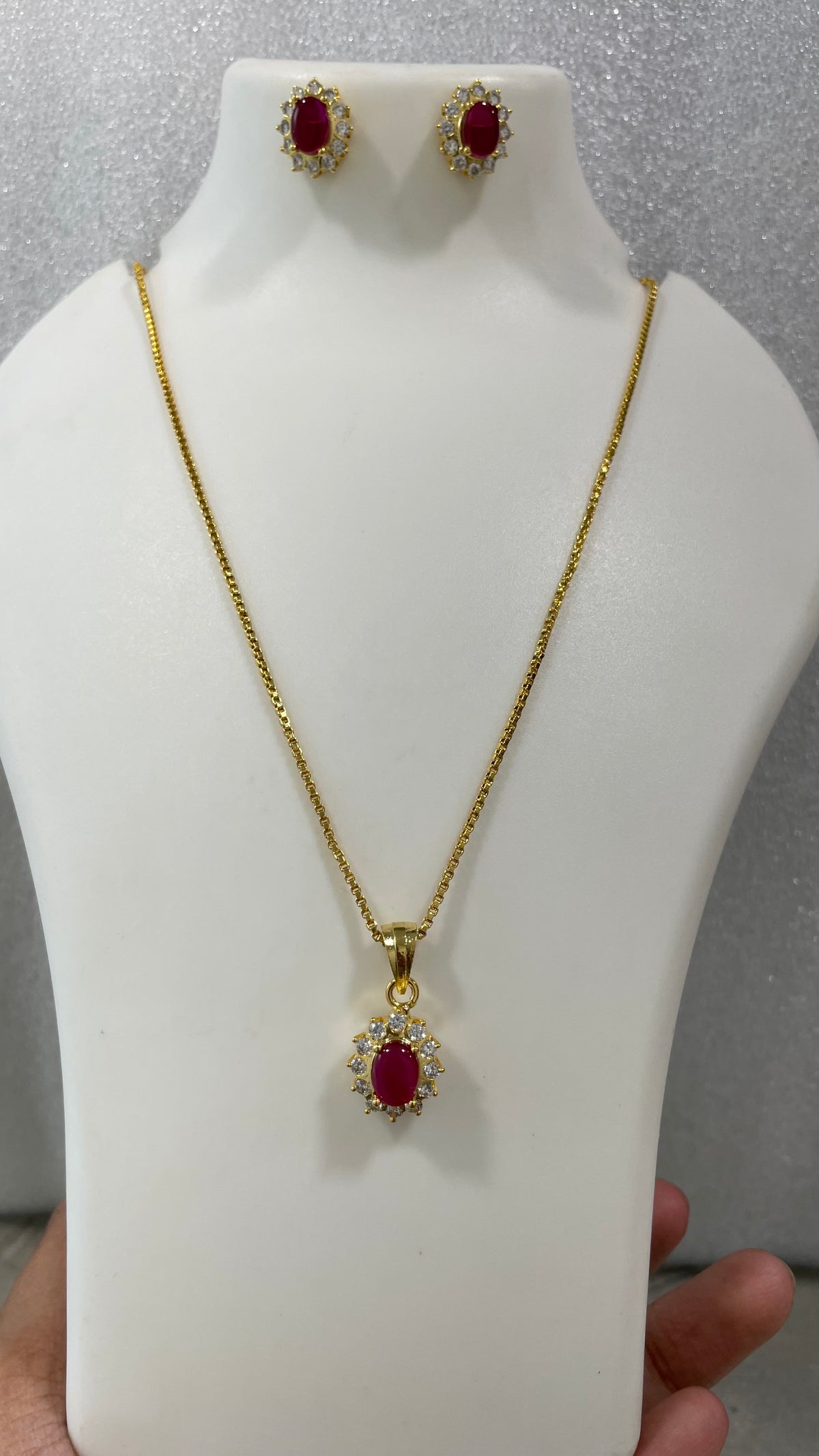Single stone locket set L1139 1139