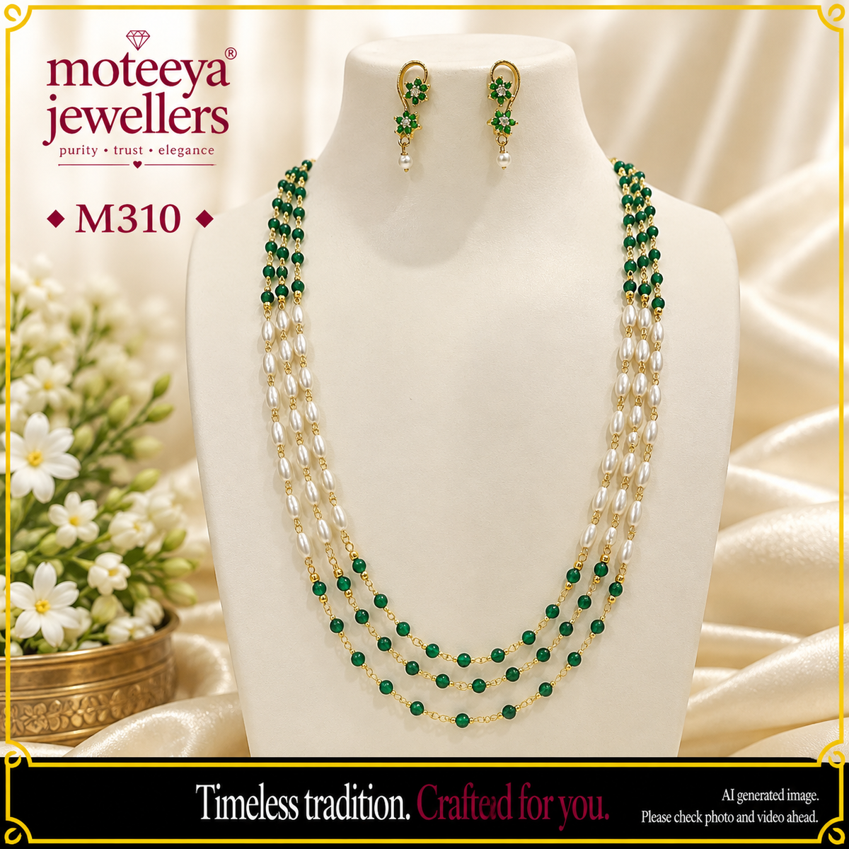 Crystal Rice Moti Set m310