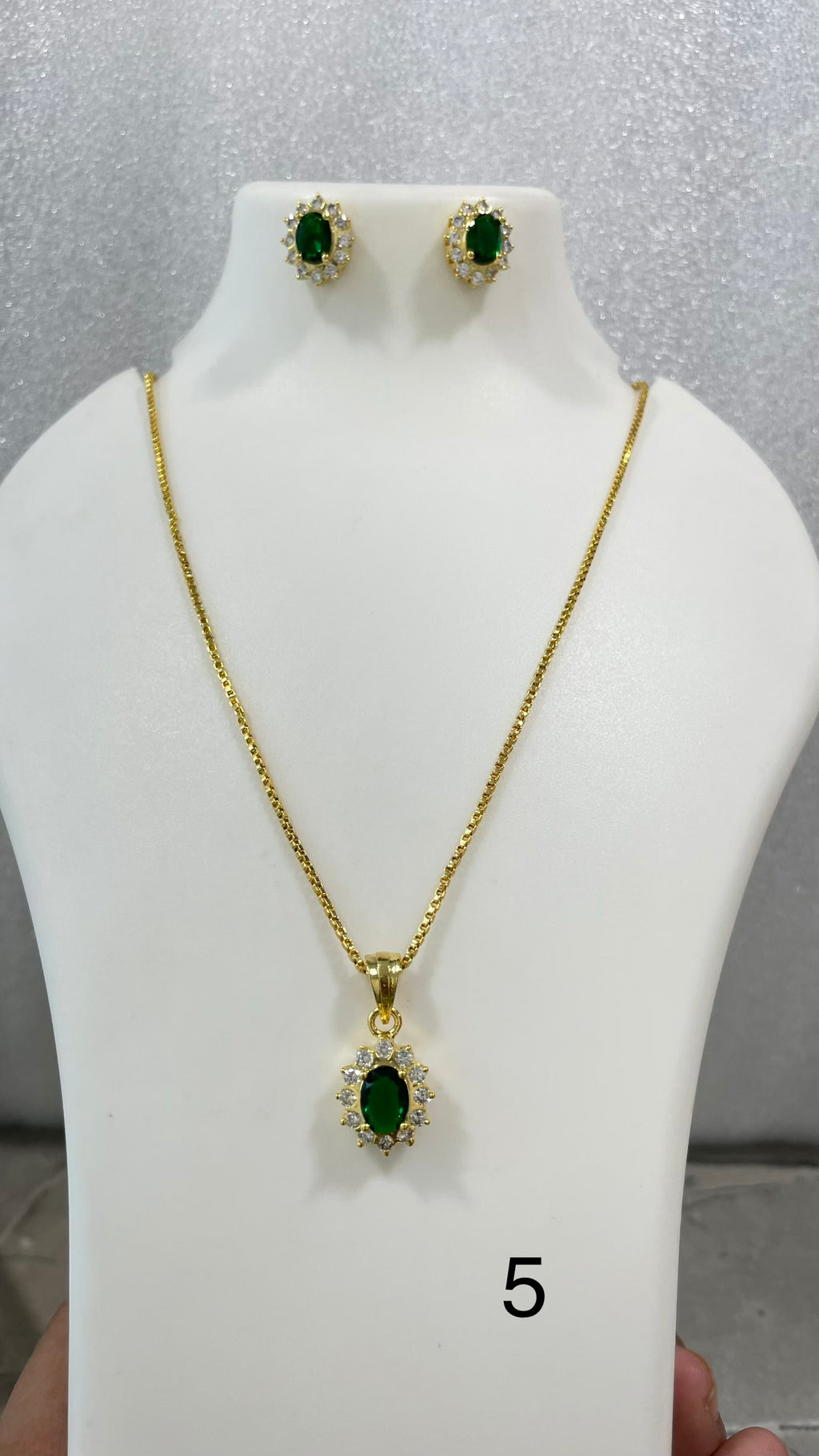 Single stone locket set L1139 1139