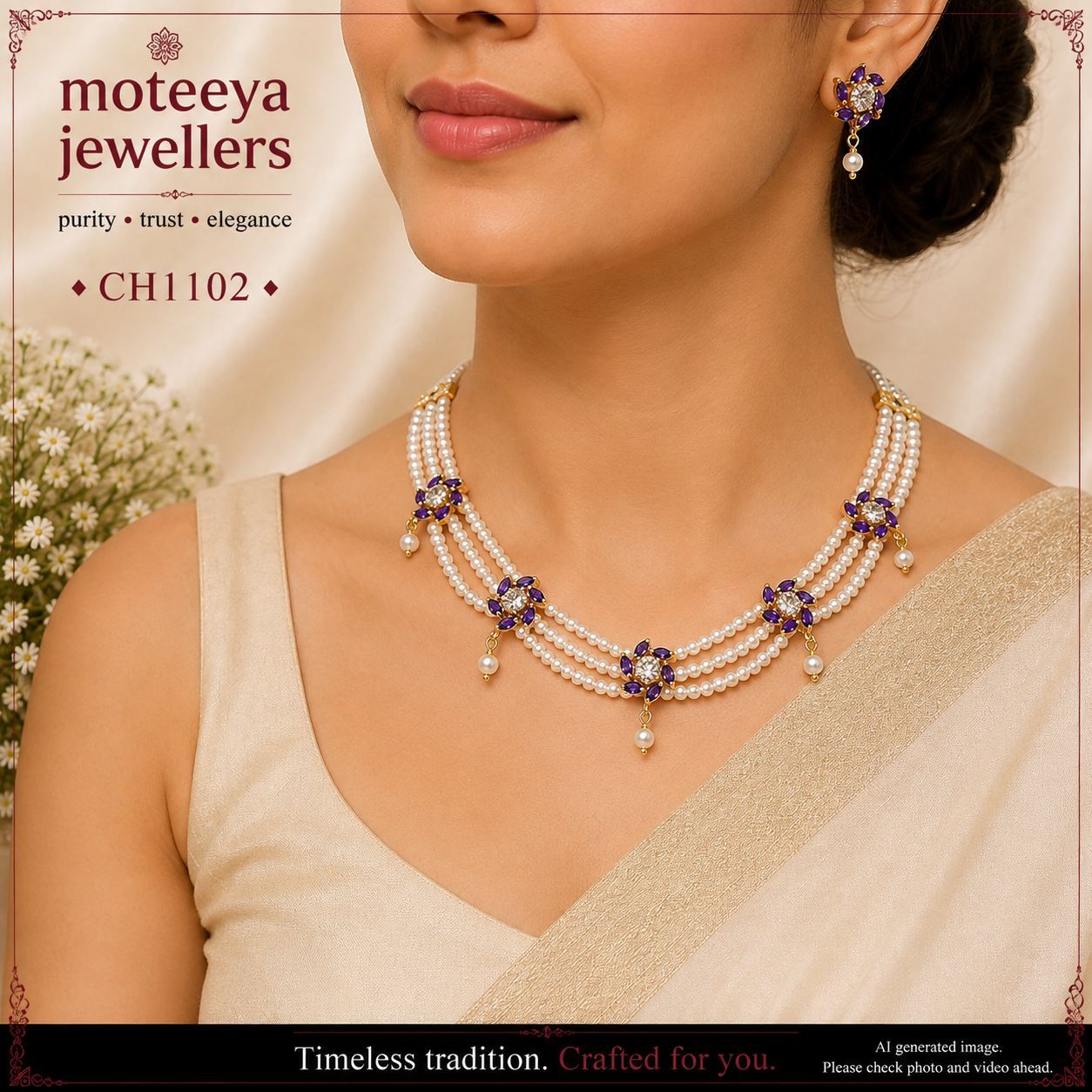 AD pearl Choker CH1102