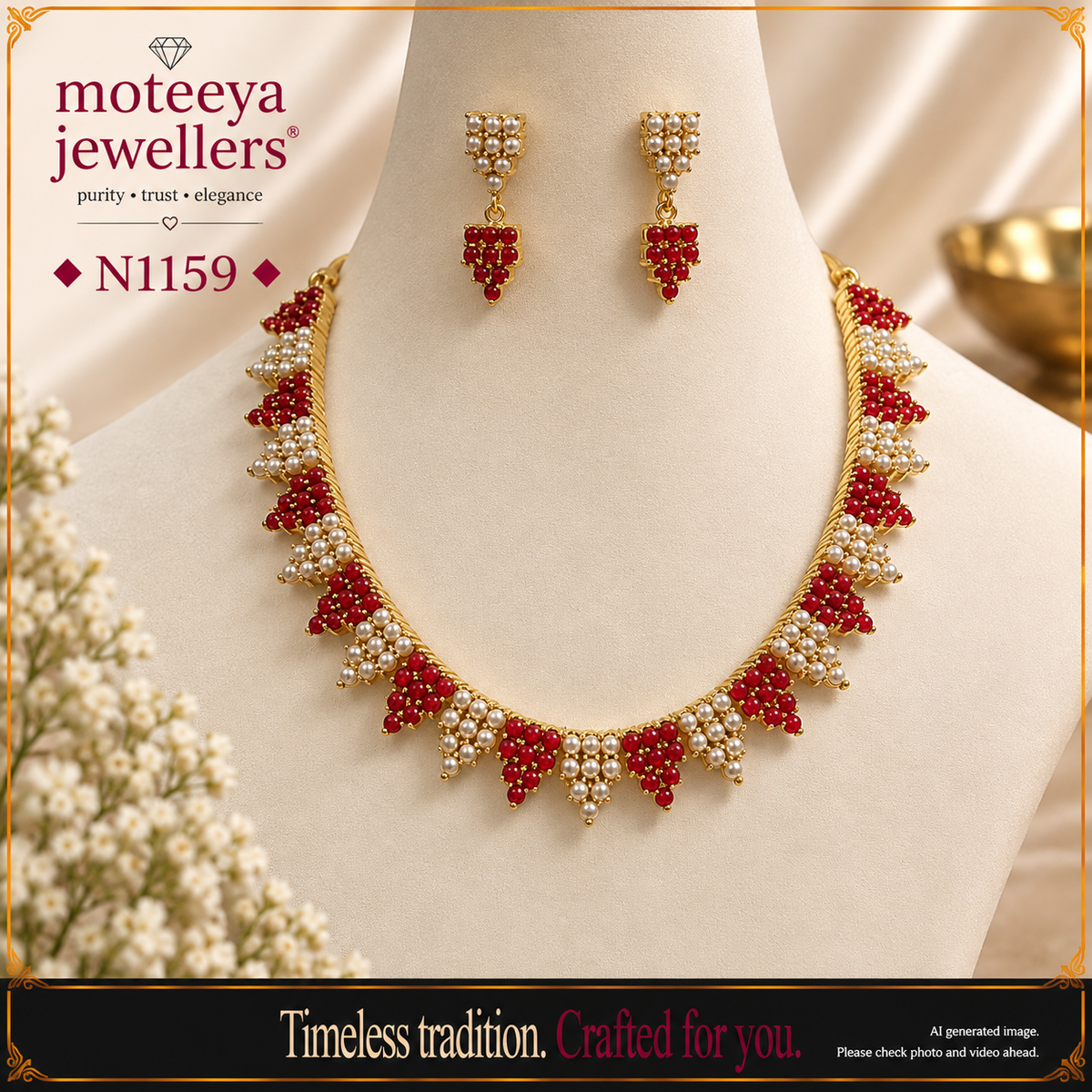 Moti Pola Necklace N1159