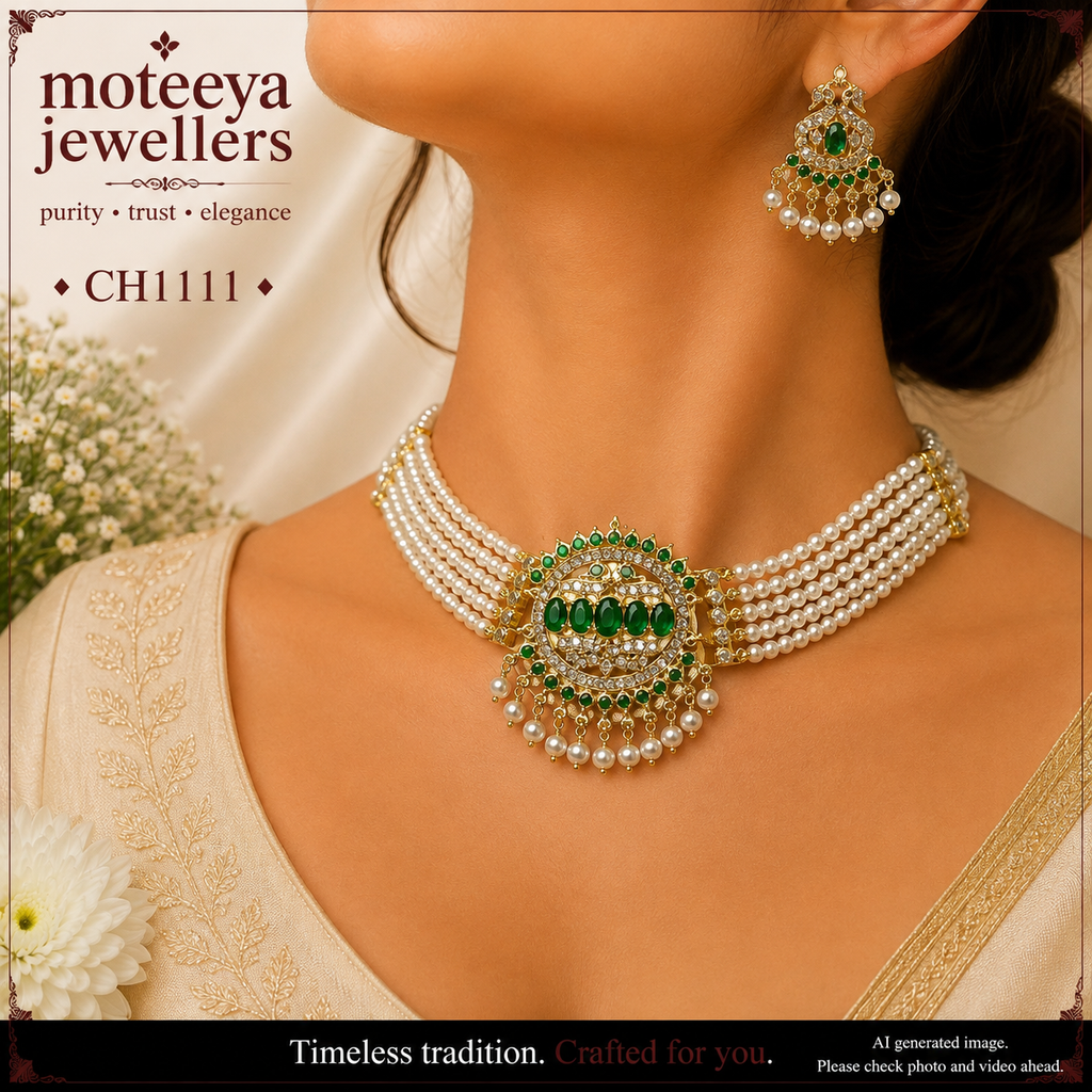 AD pearl sikka Choker CH1111