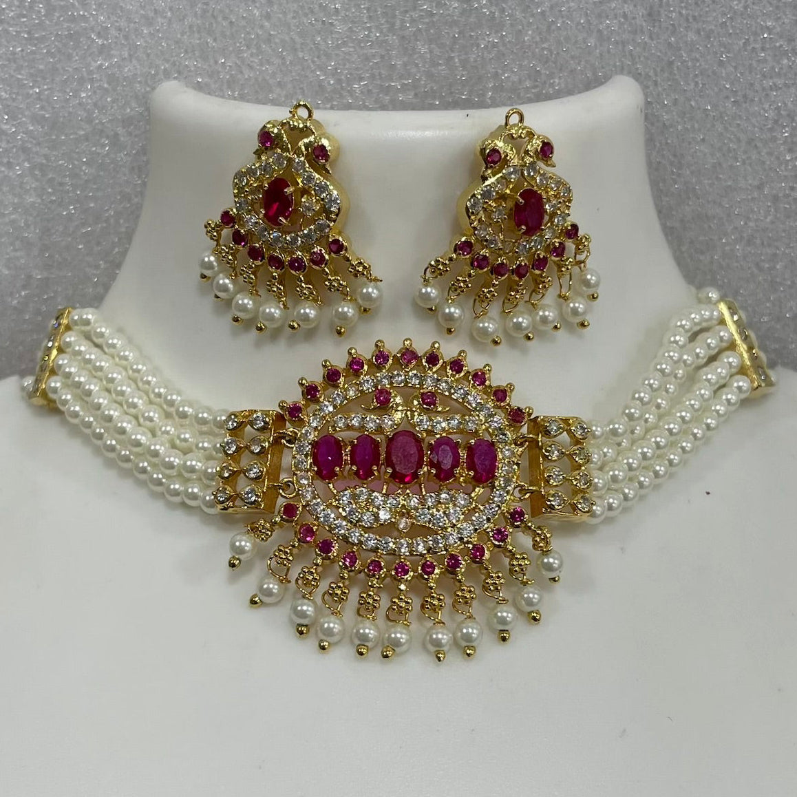 AD pearl sikka Choker CH1111