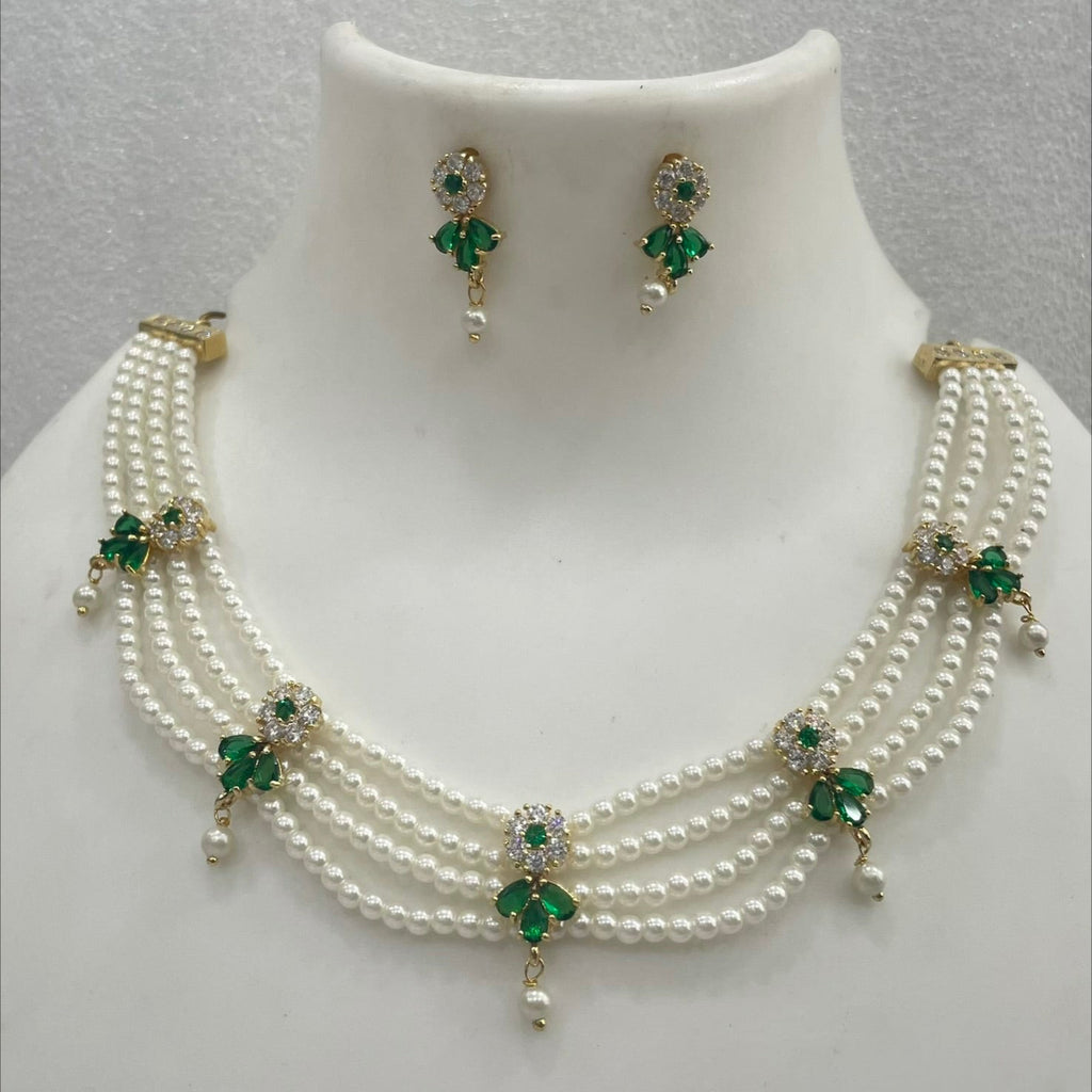 AD and pearl Choker CH1100