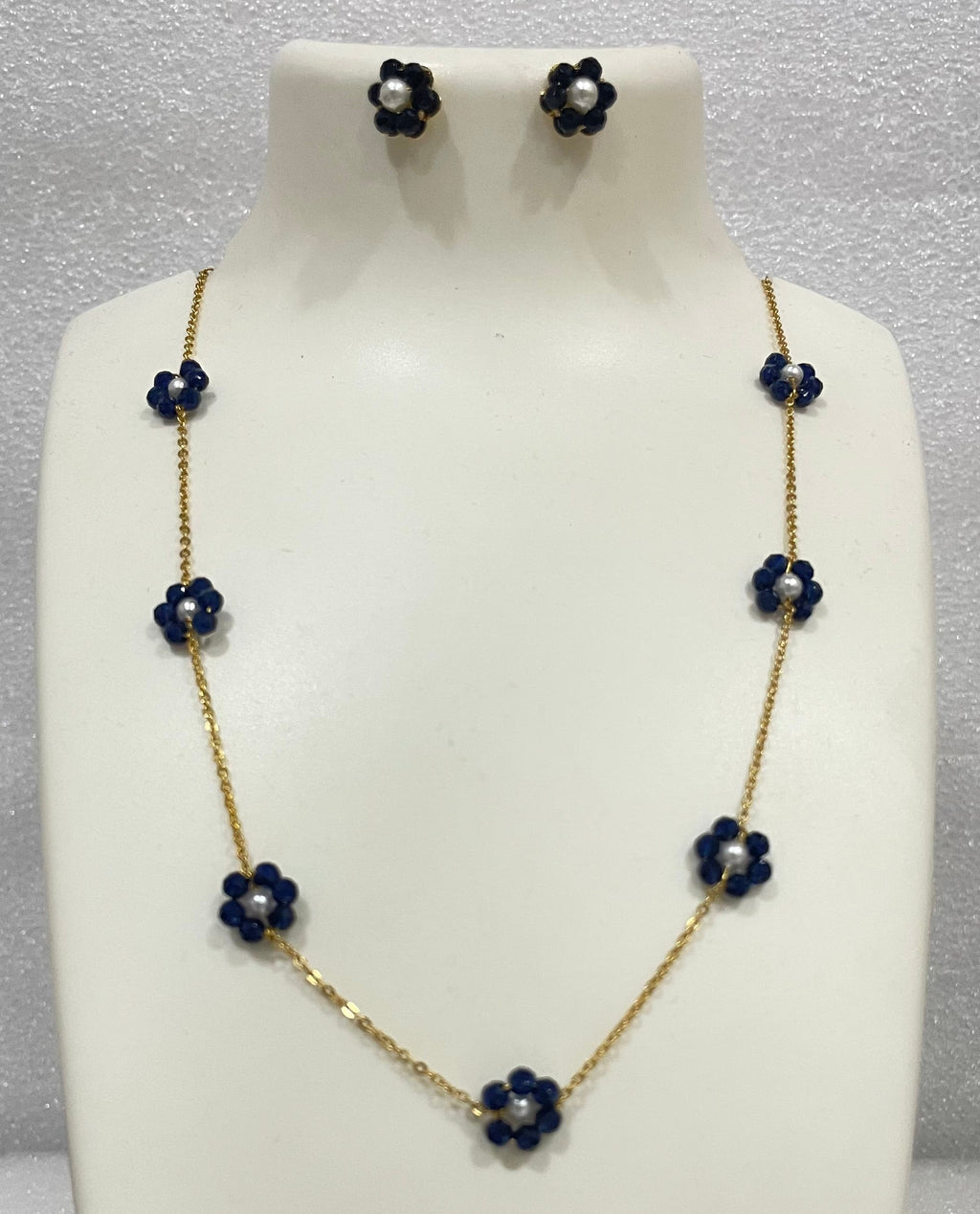 Pearls Golden Beads Kudi Necklace #m696 696