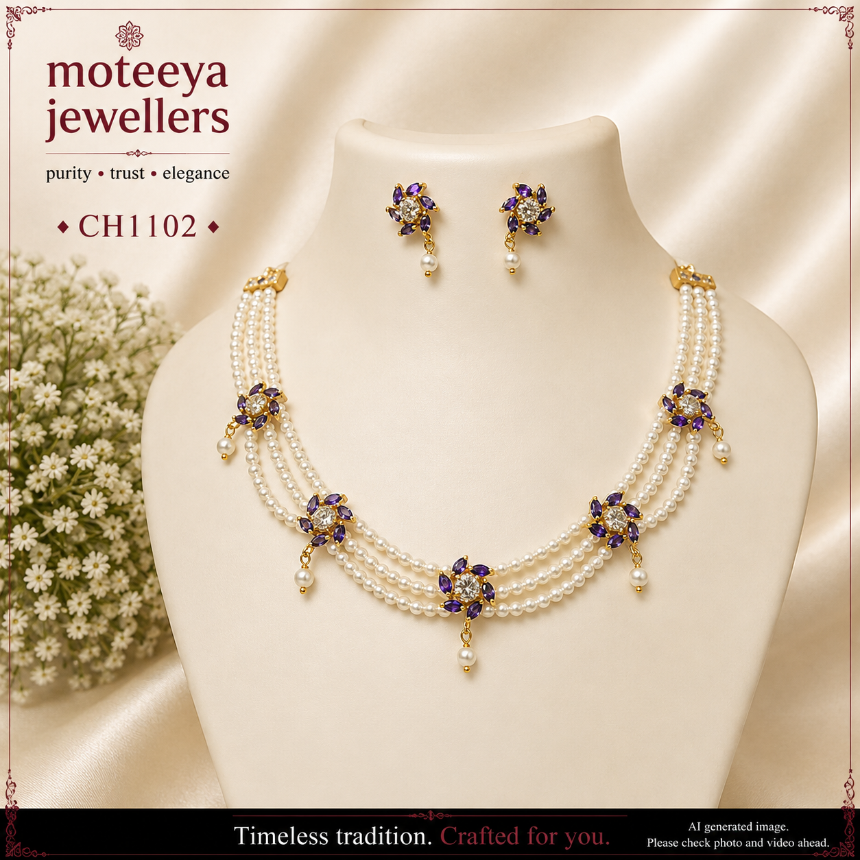 AD pearl Choker CH1102