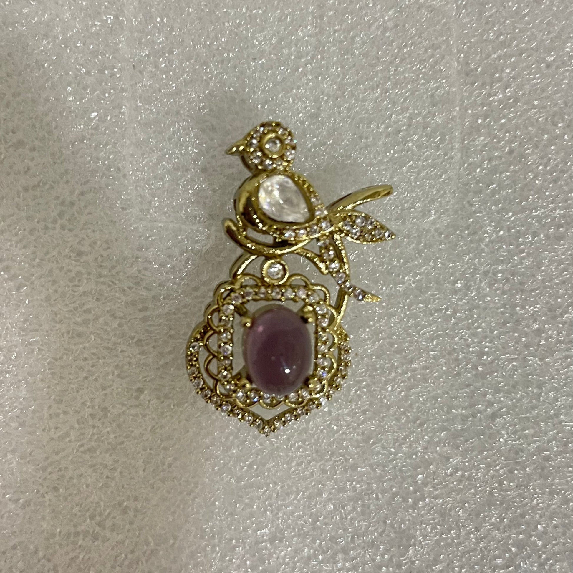 AD single stone Locket Set L1125 1125