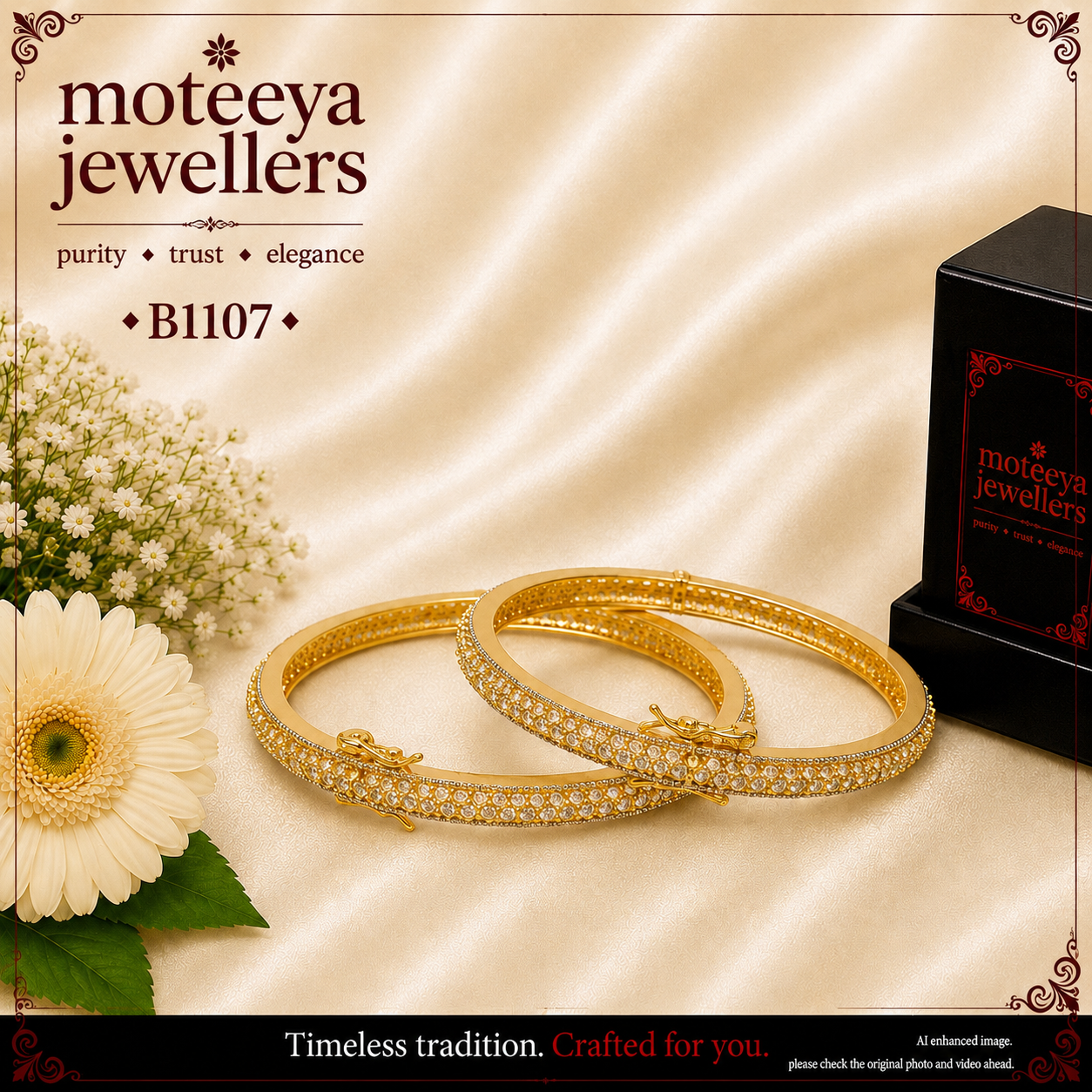 Delicate AD bangles B1107 1107